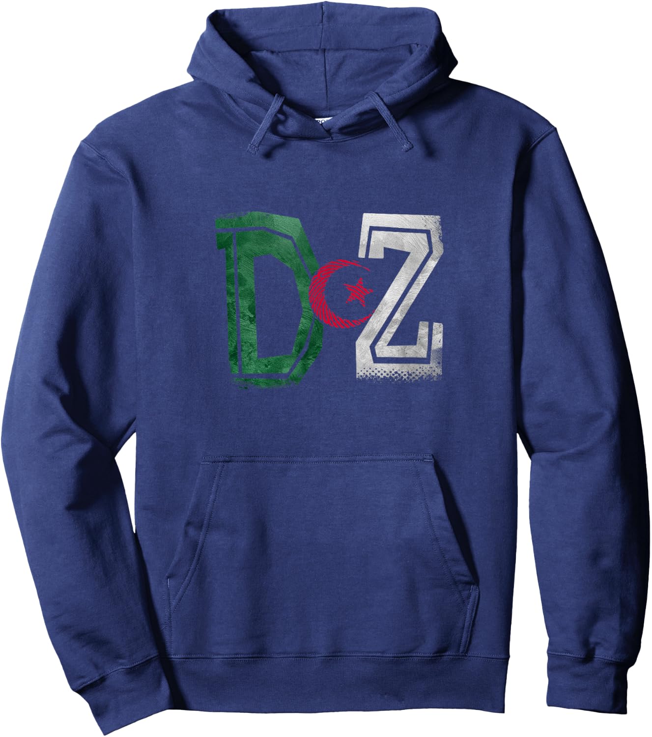 Algerian Flag Football Gift Jersey Dz , Black, S Hoodie - Hoodie | Navy