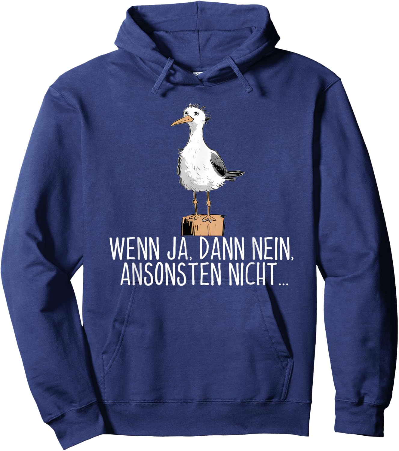 Wenn ja dann nein ansonsten nicht , black Hoodie - Hoodie | Navy