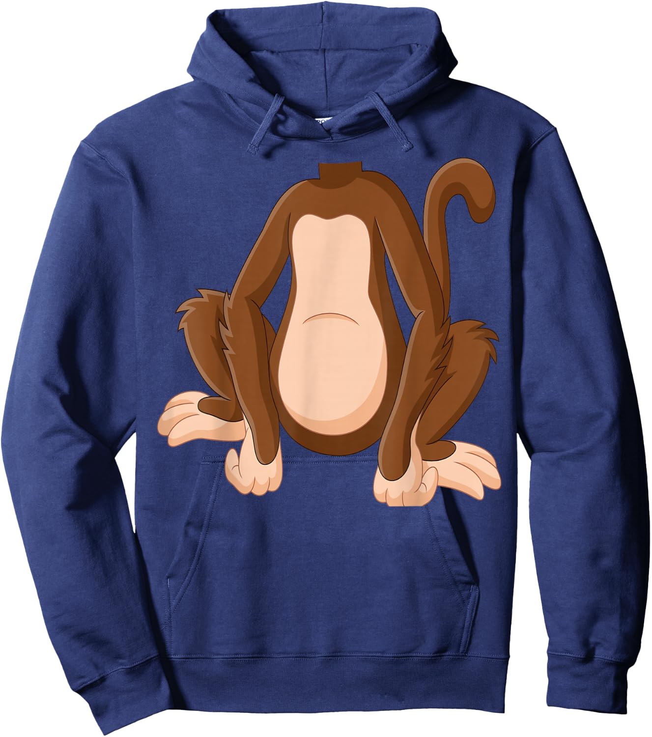Monkey Monkey Costume Shirt , brown Hoodie - Hoodie | Navy