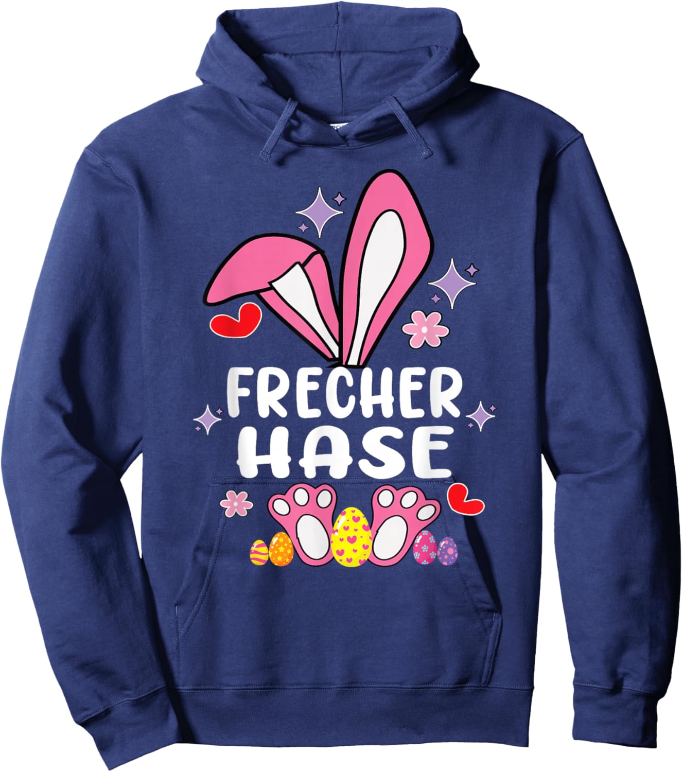 Frecher Hase Osterhase Partnerlook Outfit Geschenk Ostern Hoodie - Hoodie | Navy