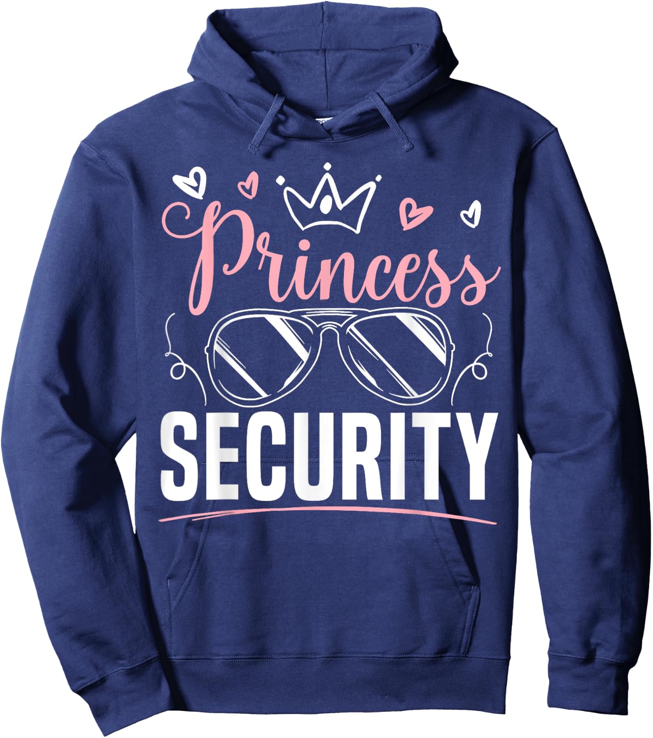 Prinzessinnen-Sicherheitsdesign für eine Ankündigung des großen Bruders Hoodie - Hoodie | Navy