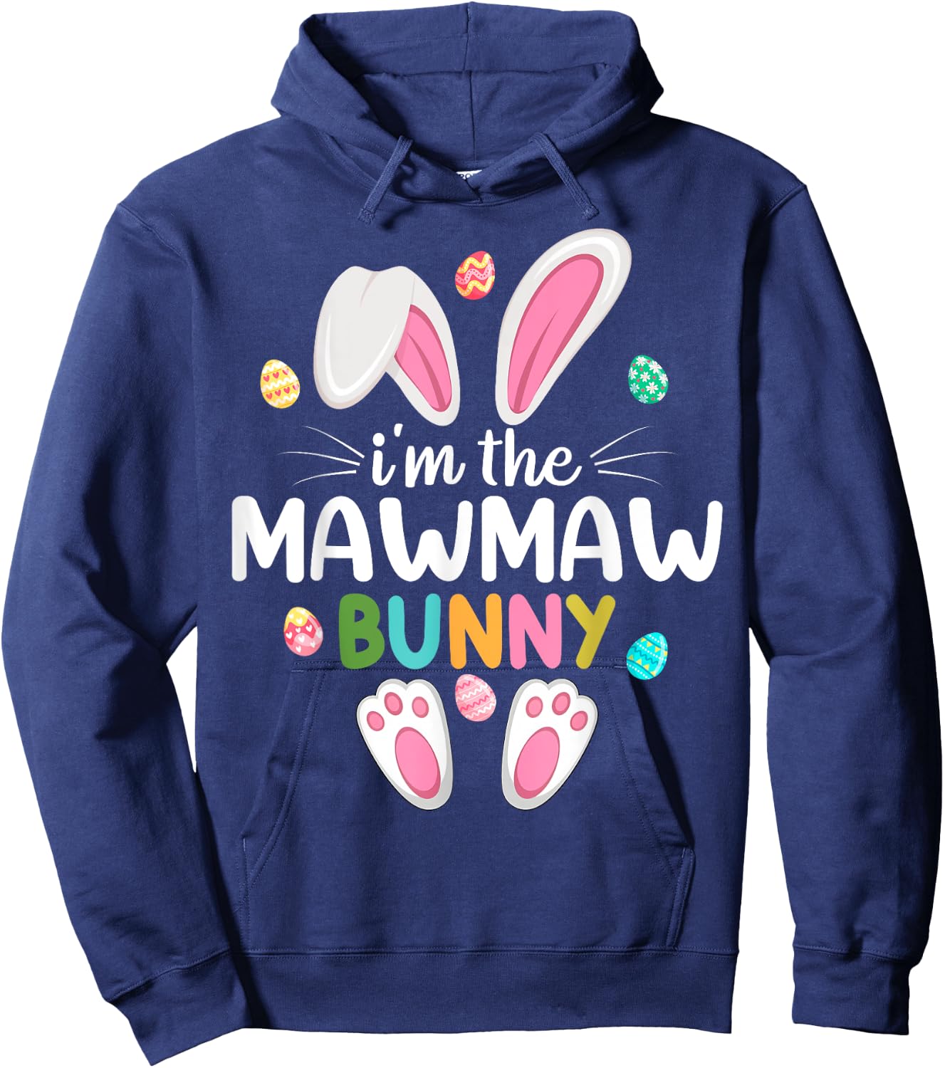 I'm The Mawmaw Bunny Matching Family Easter Hoodie - Hoodie | Navy