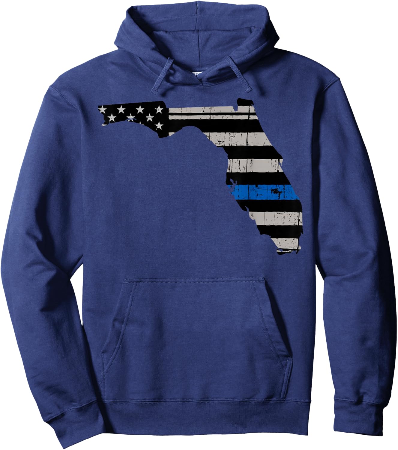 Support Law Enforcement Florida Police Officers Blue Hoodie - Hoodie | Navy
