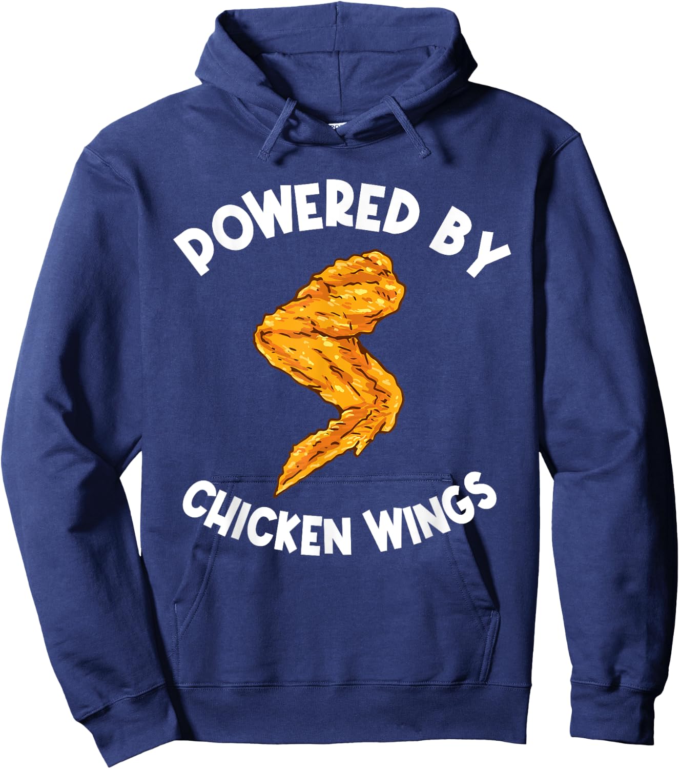 Funny Chicken Wings Apparel Fast Food Hot Wing Hoodie - Hoodie | Navy