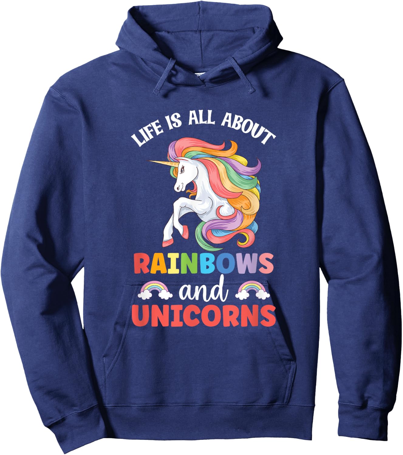 Unicorn Unicorns Women Horse Hoodie - Hoodie | Navy