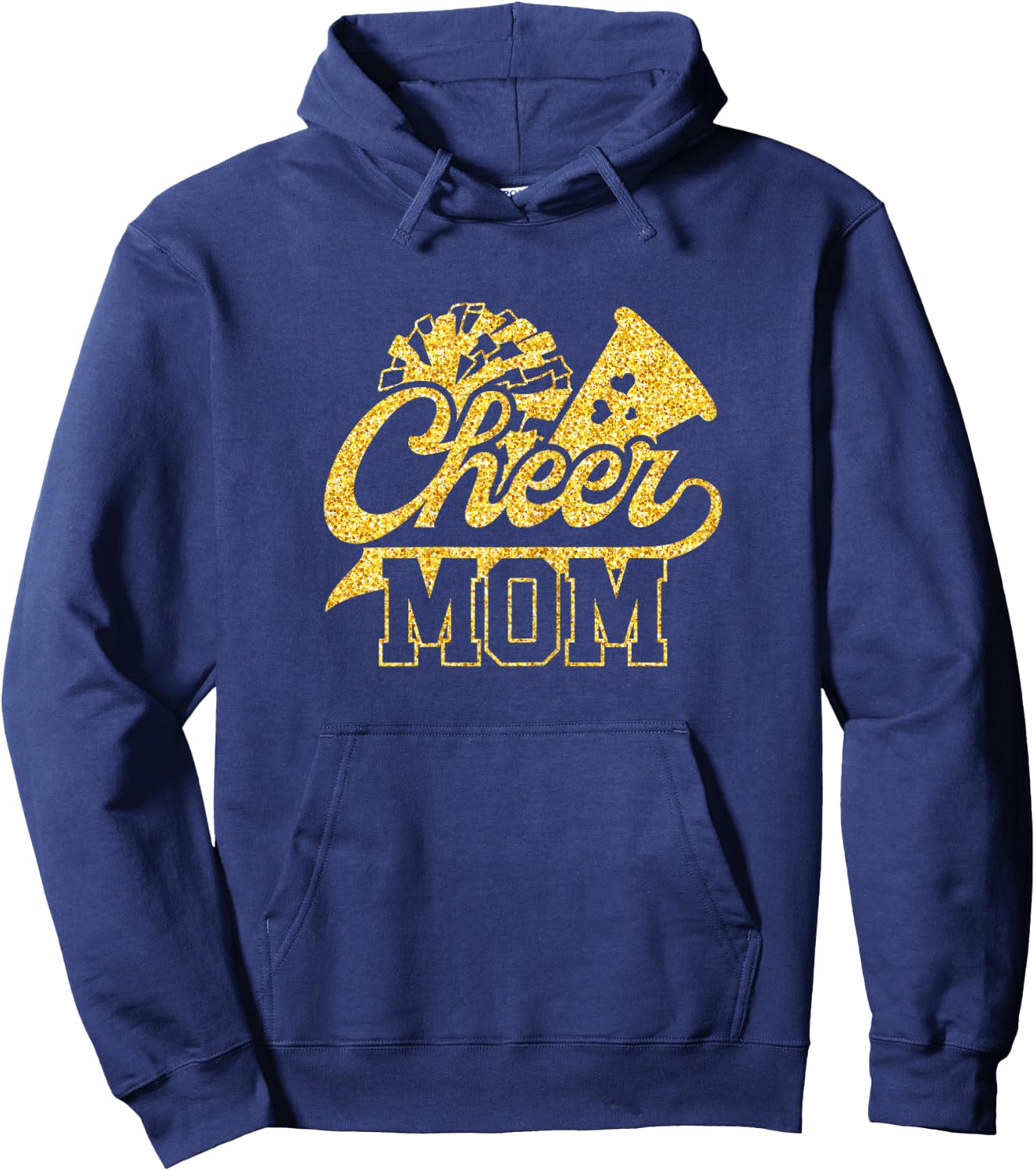 Cheer Mom Cheerleading Cheerleader Mama , black Hoodie - Hoodie | Navy