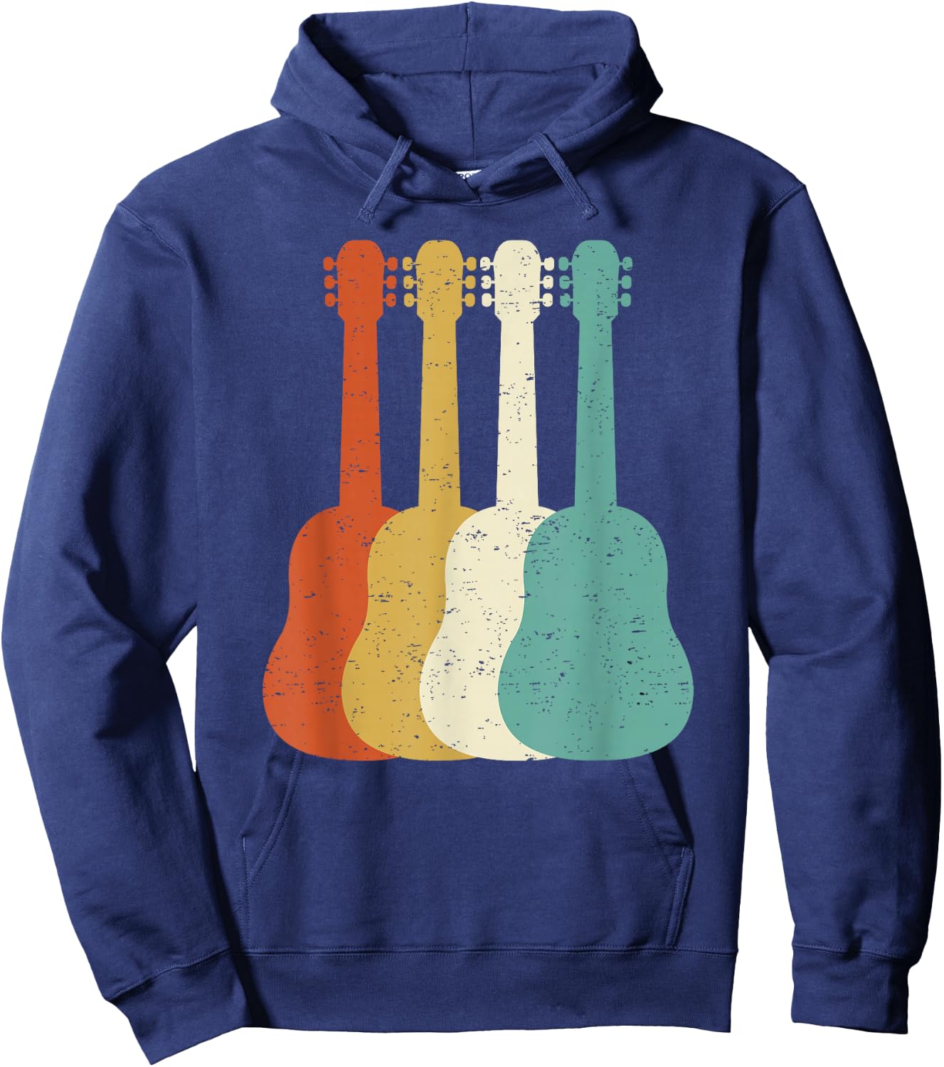 Retro Guitar Player Saying Guitarist I Vintage Guitars Hoodie - Hoodie | Navy