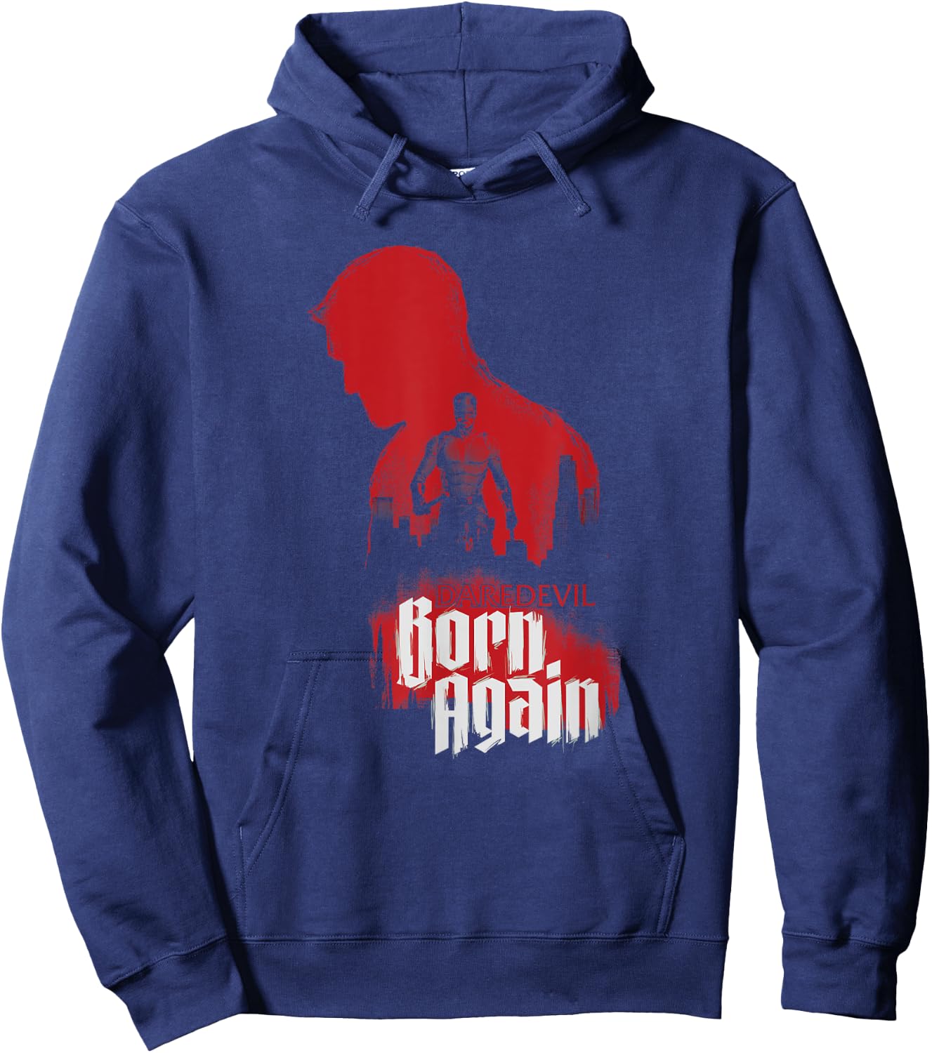 Daredevil Born Again Red Shadow Hoodie - Hoodie | Navy