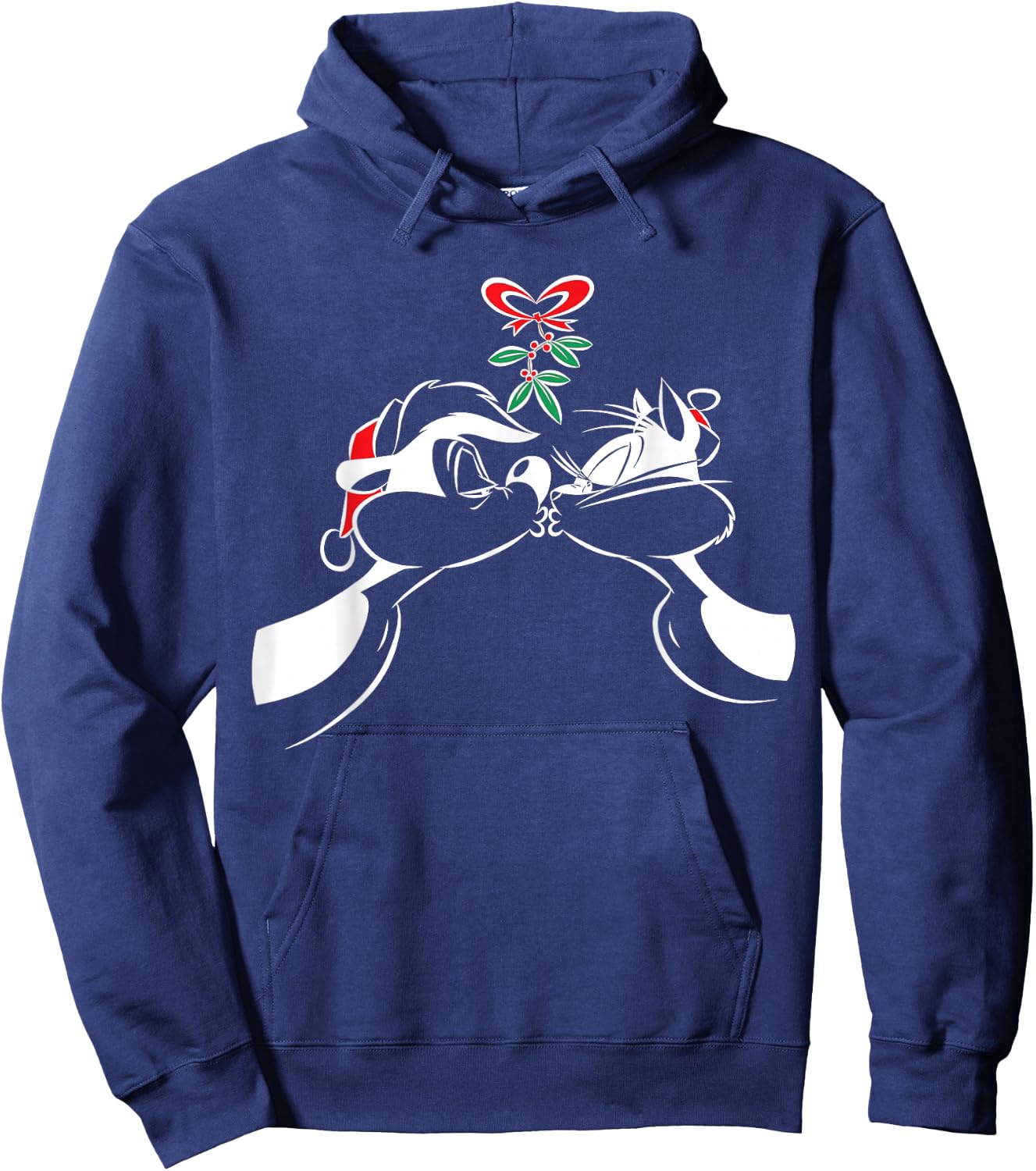 Pepe Le Pew Xmas Kiss Hoodie - Hoodie | Navy