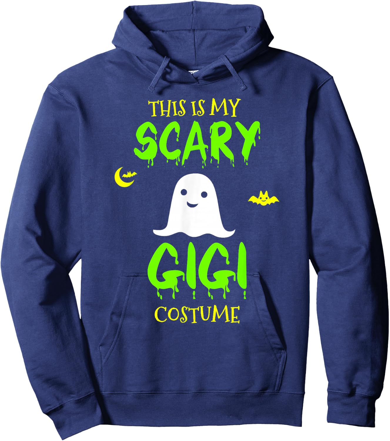 This Is My Scary Gigi Costume Halloween Lazy Easy Hoodie - Hoodie | Navy