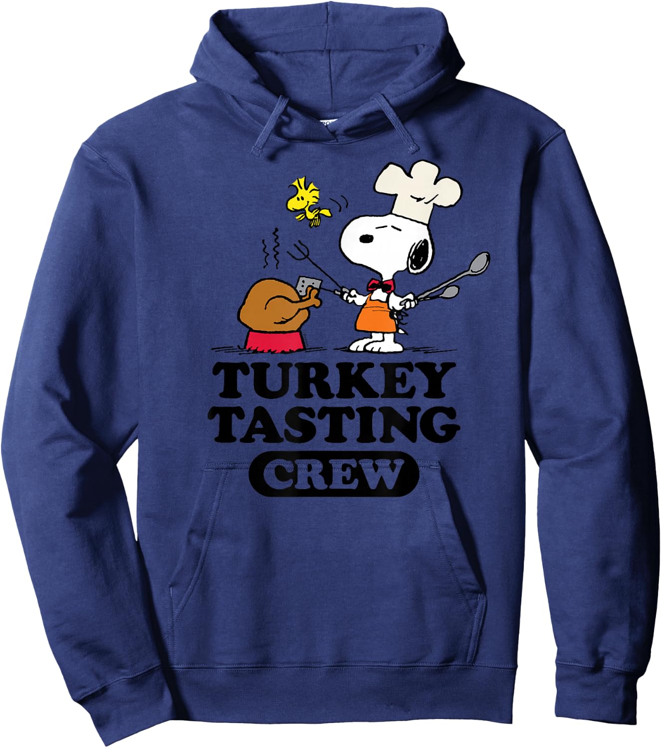 Peanuts - Turkey Tasting Crew Hoodie - Hoodie | Navy