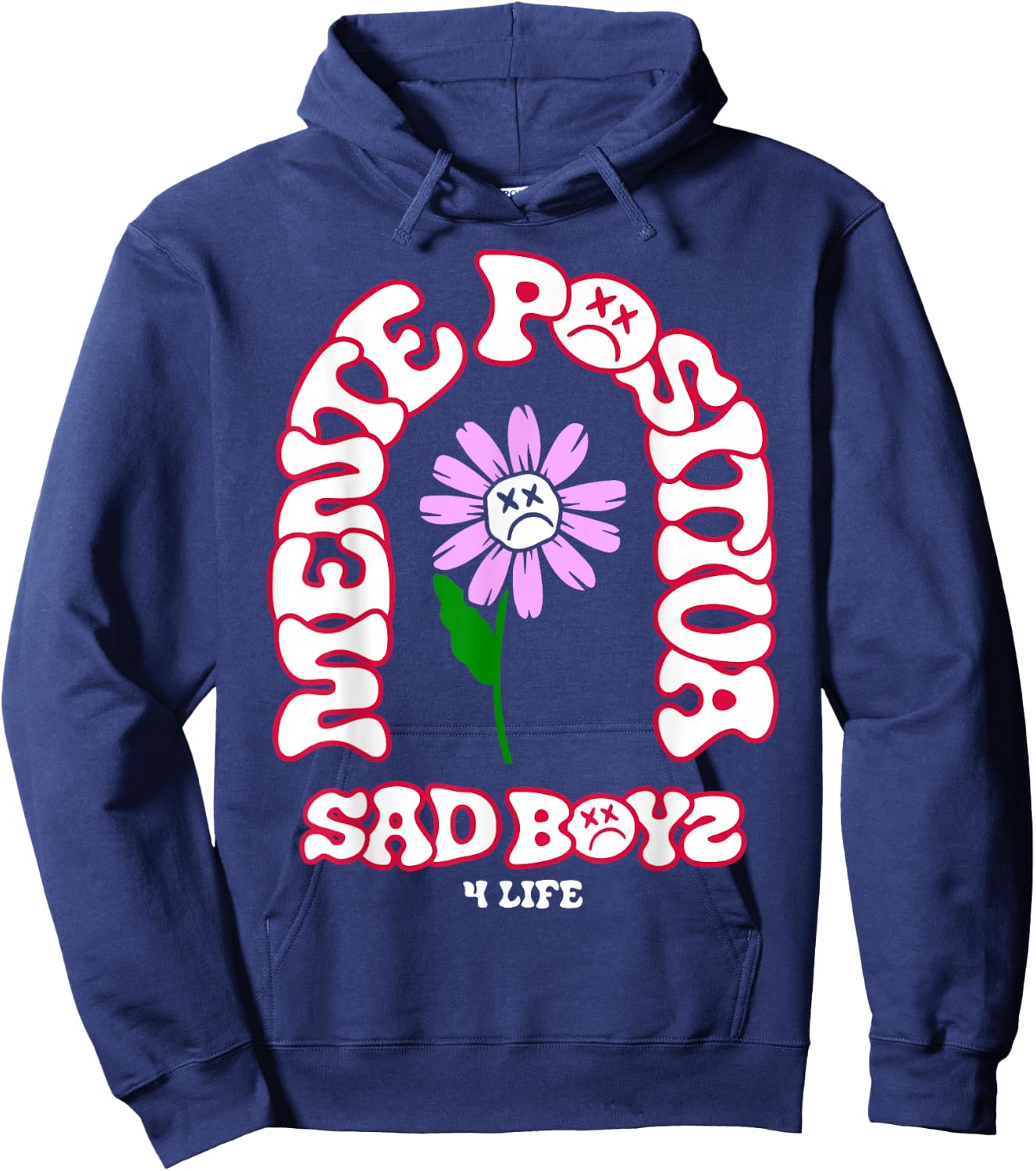 Mente positiva Junior Tumbados Corridos H Belicos Sad Boys Hoodie - Hoodie | Navy