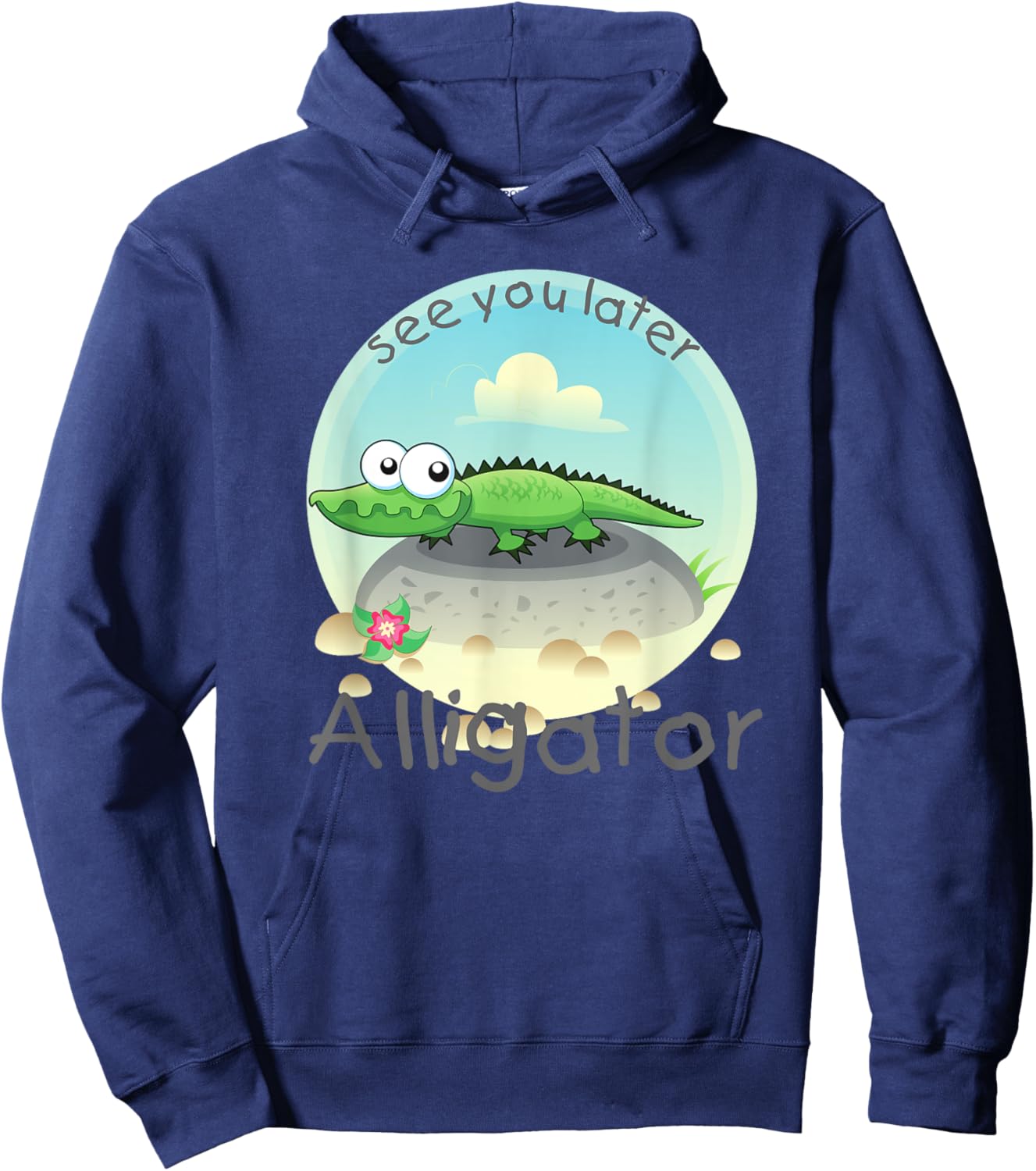 Florida Alligator see you later Crocodile Gator kids Hoodie - Hoodie | Navy
