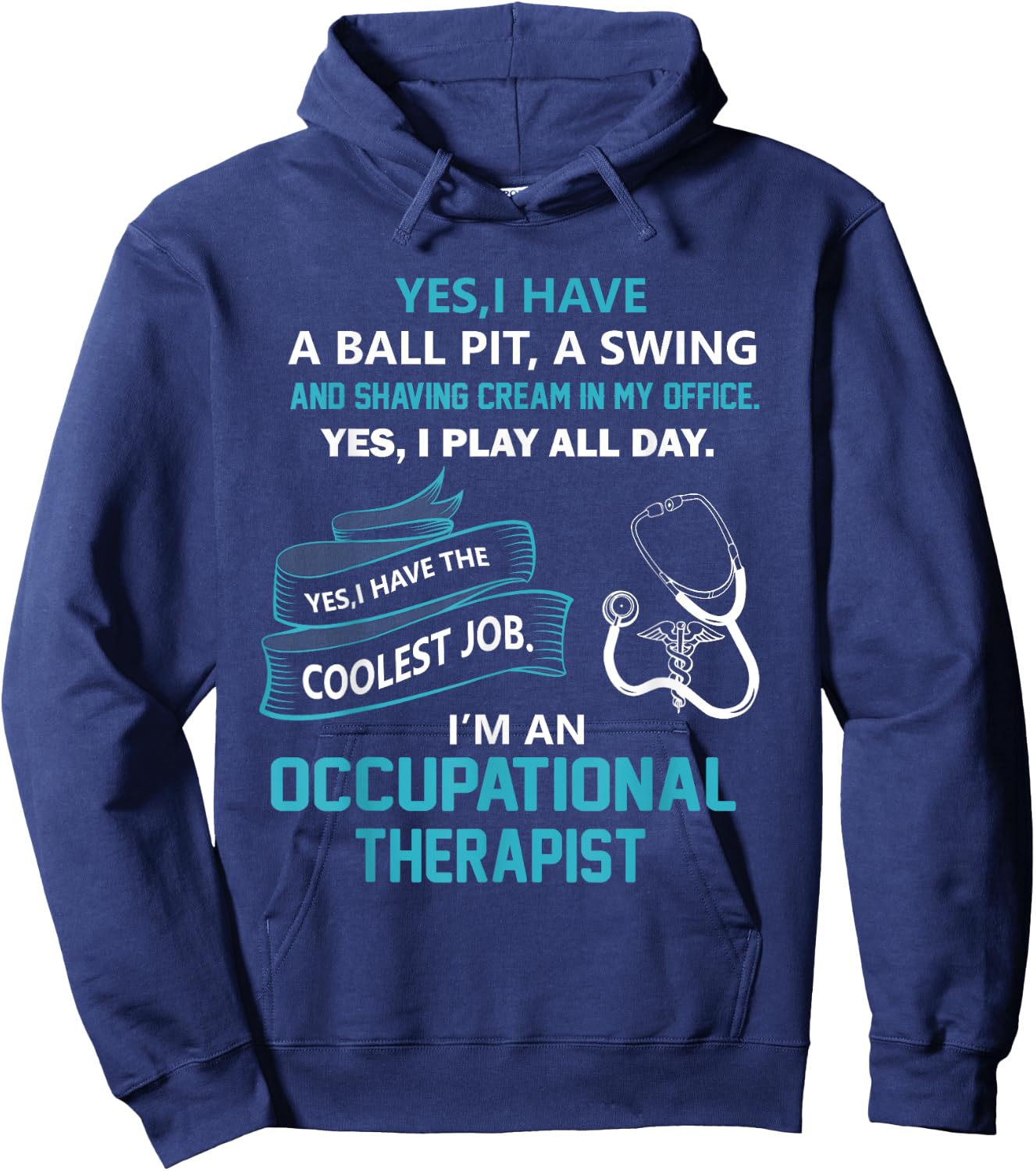 Occupational Therapist T Shirt Gift Hoodie - Hoodie | Navy