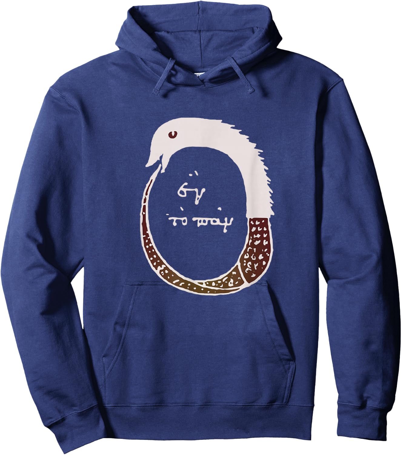 Ouroboros Snake Chrysopoeia Esoteric Alchemystical Symbol Hoodie - Hoodie | Navy