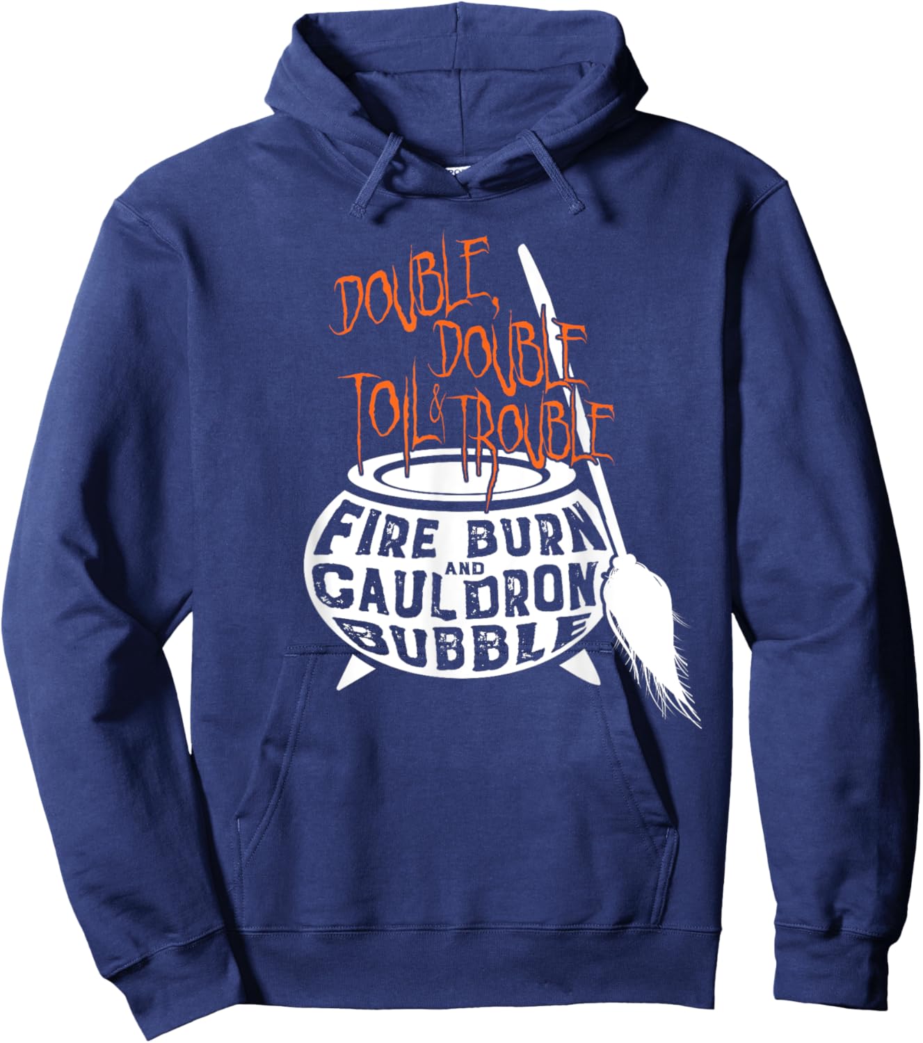 Double, Double Toil & Trouble Shakespeare Halloween Hoodie - Hoodie | Navy