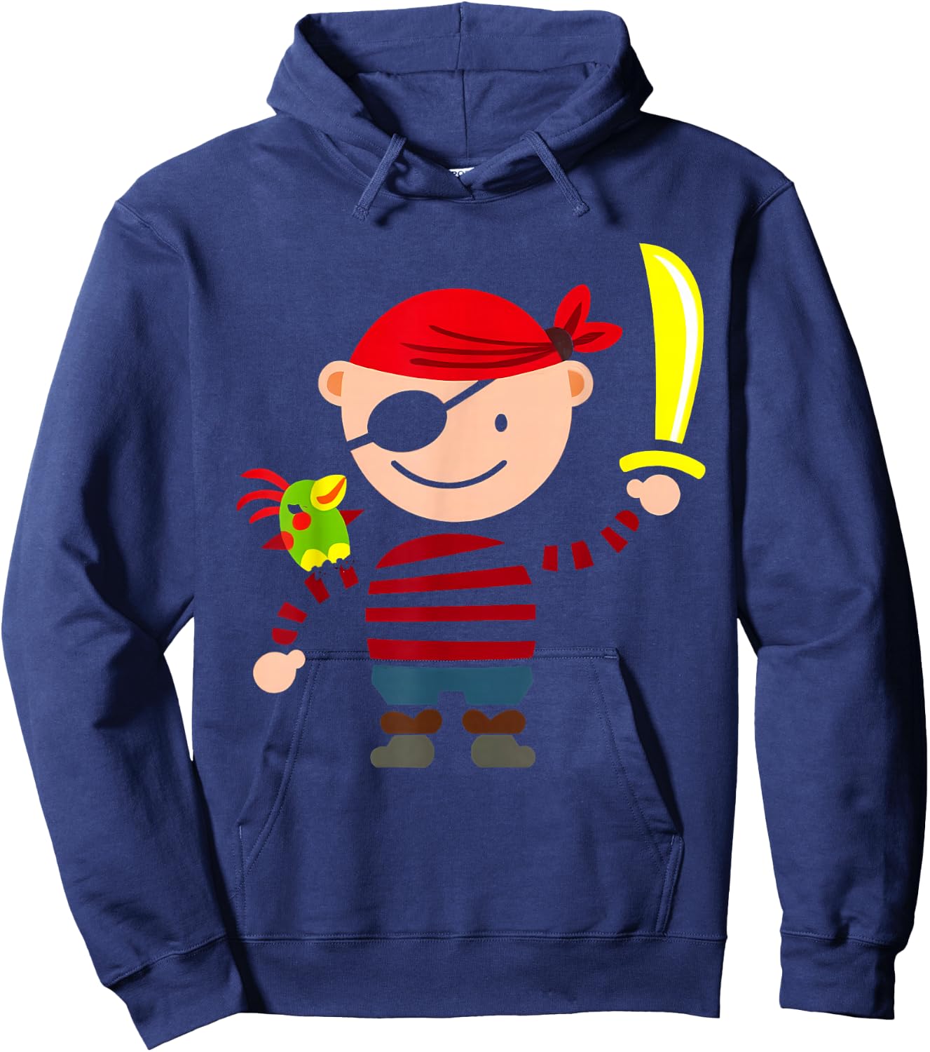 Pirate Costume Kids Sailor Captain Ahoy Shirt Hoodie - Hoodie | Navy