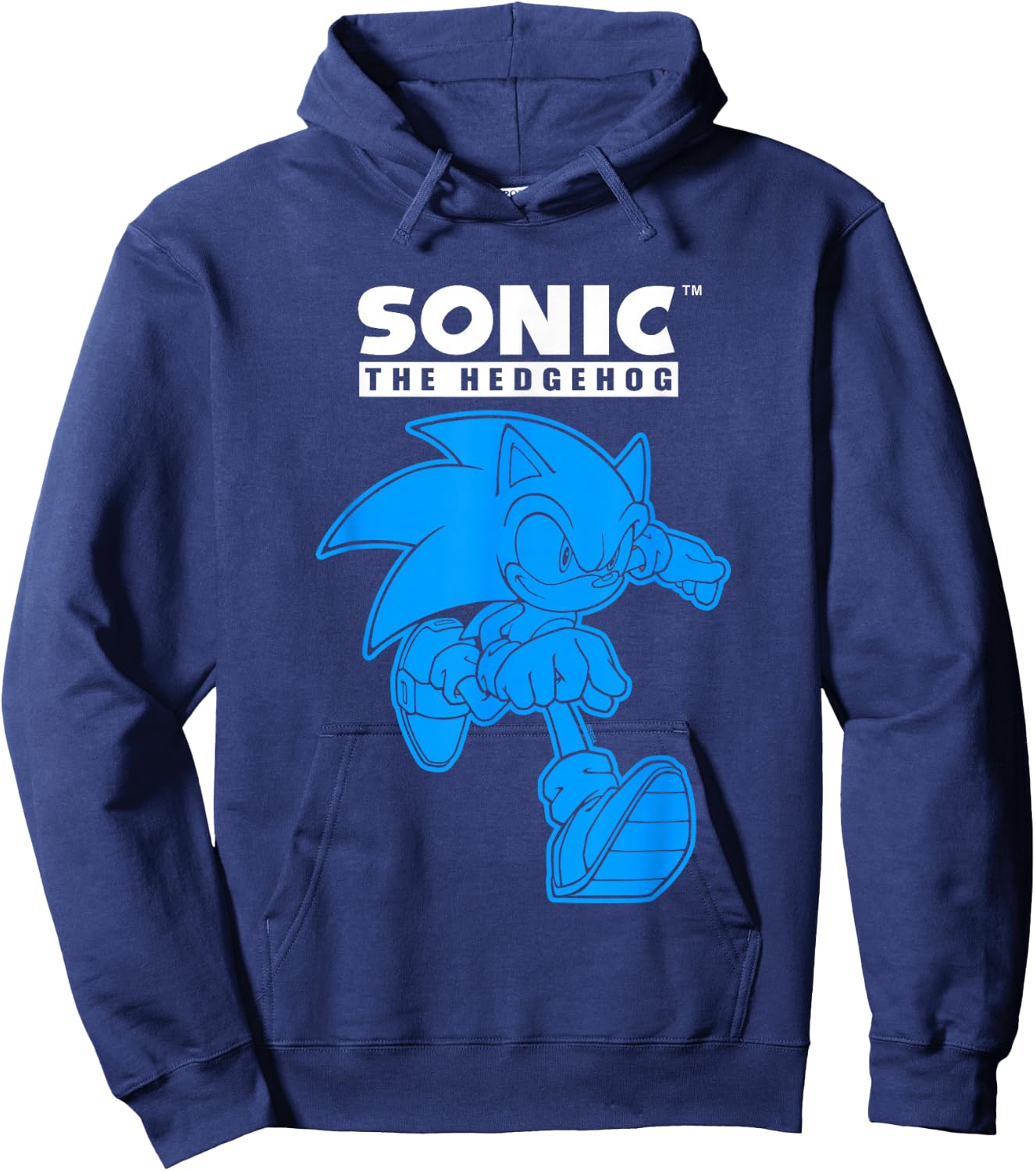 Sonic The Hedgehog Blue Shade Epic Run Portrait Hoodie - Hoodie | Navy