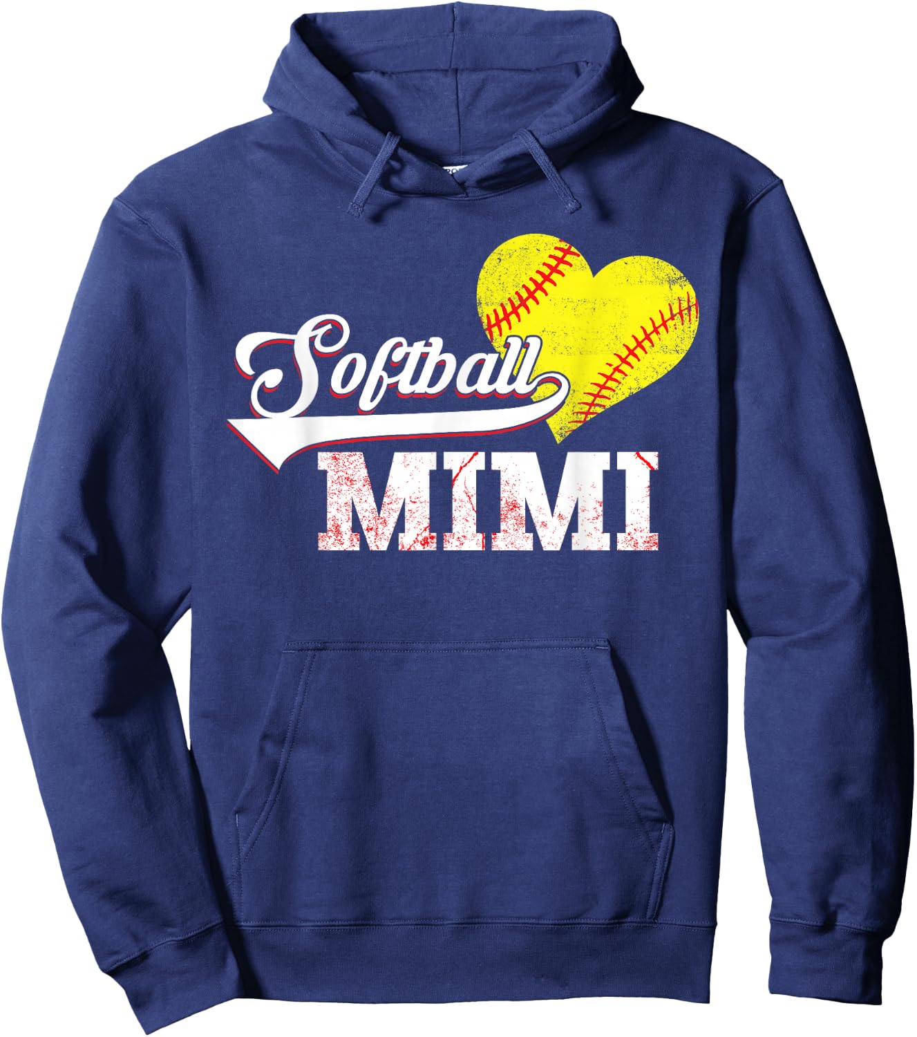 Family Softball Player Gifts Softball Mimi Hoodie - Hoodie | Navy