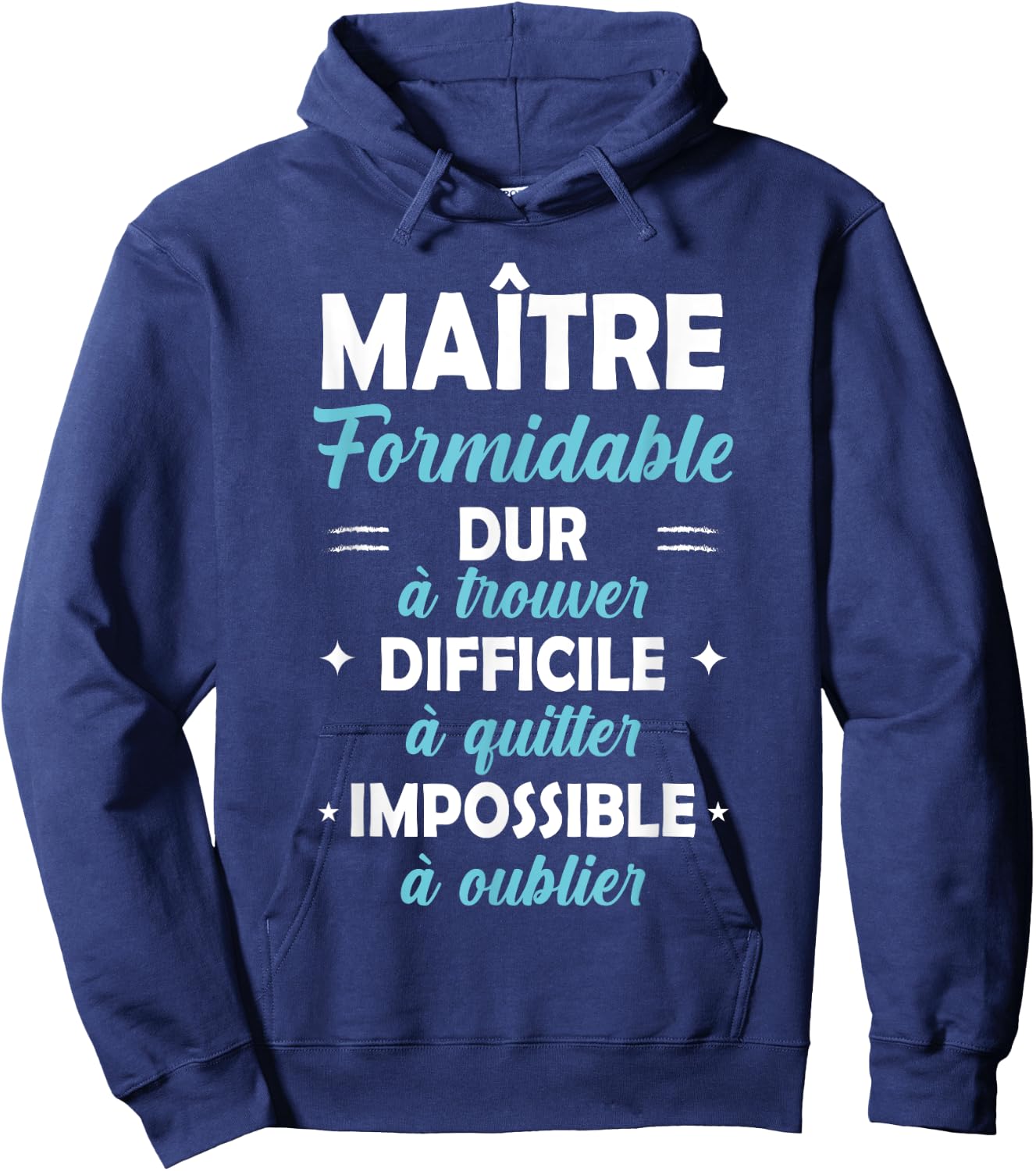 Original Gift School Teacher End of School Year , Black, S Hoodie - Hoodie | Navy