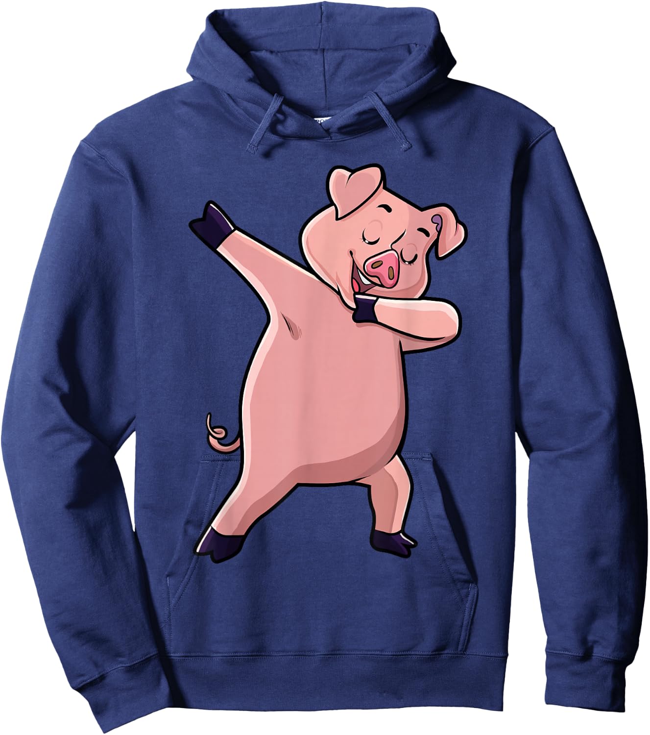 Dabbing Pig Farm Animal Lover Farmer Men Women Kids Hoodie - Hoodie | Navy