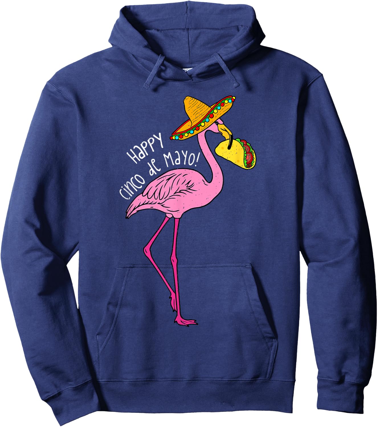 Mexican Flamingo Tacos Cinco De Mayo Fiesta 5 De Mayo Women Hoodie - Hoodie | Navy