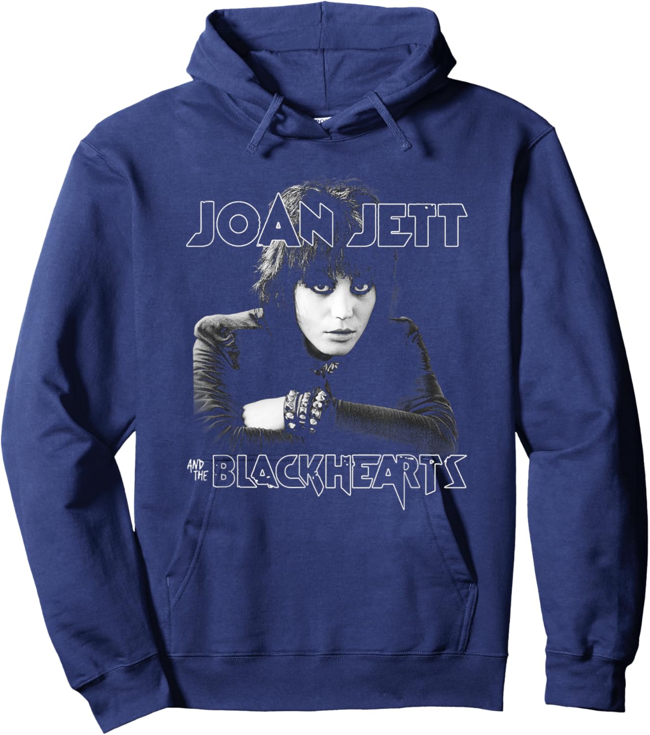 Joan Jett and the Blackhearts - Punk Portrait Hoodie - Hoodie | Navy
