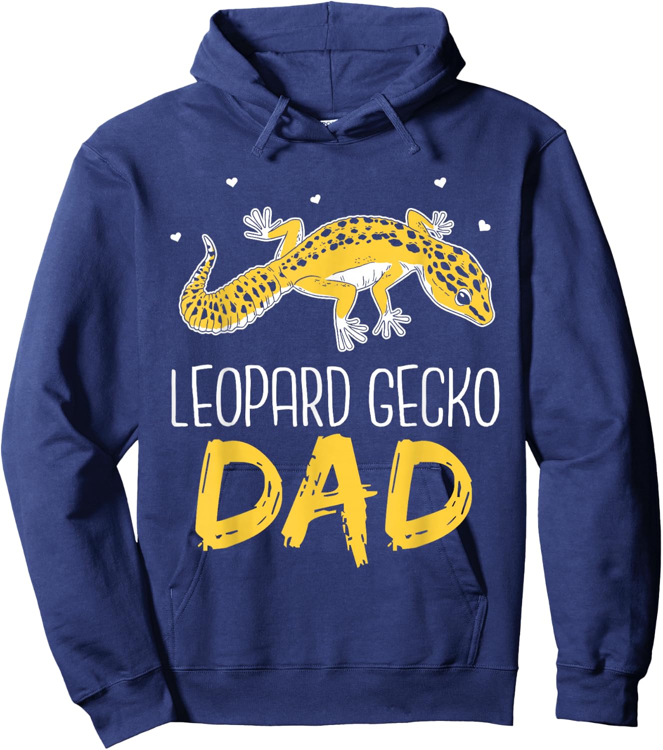 Leopard Gecko Dad Lizards Lizard Reptile Leopard Gecko Hoodie - Hoodie | Navy