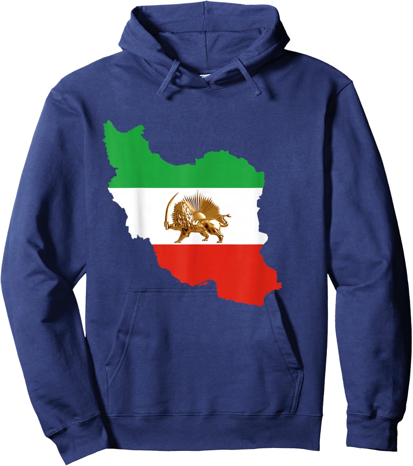 Iran Free Iran Iran Flag Lion Pahlavi Shah King , black Hoodie - Hoodie | Navy