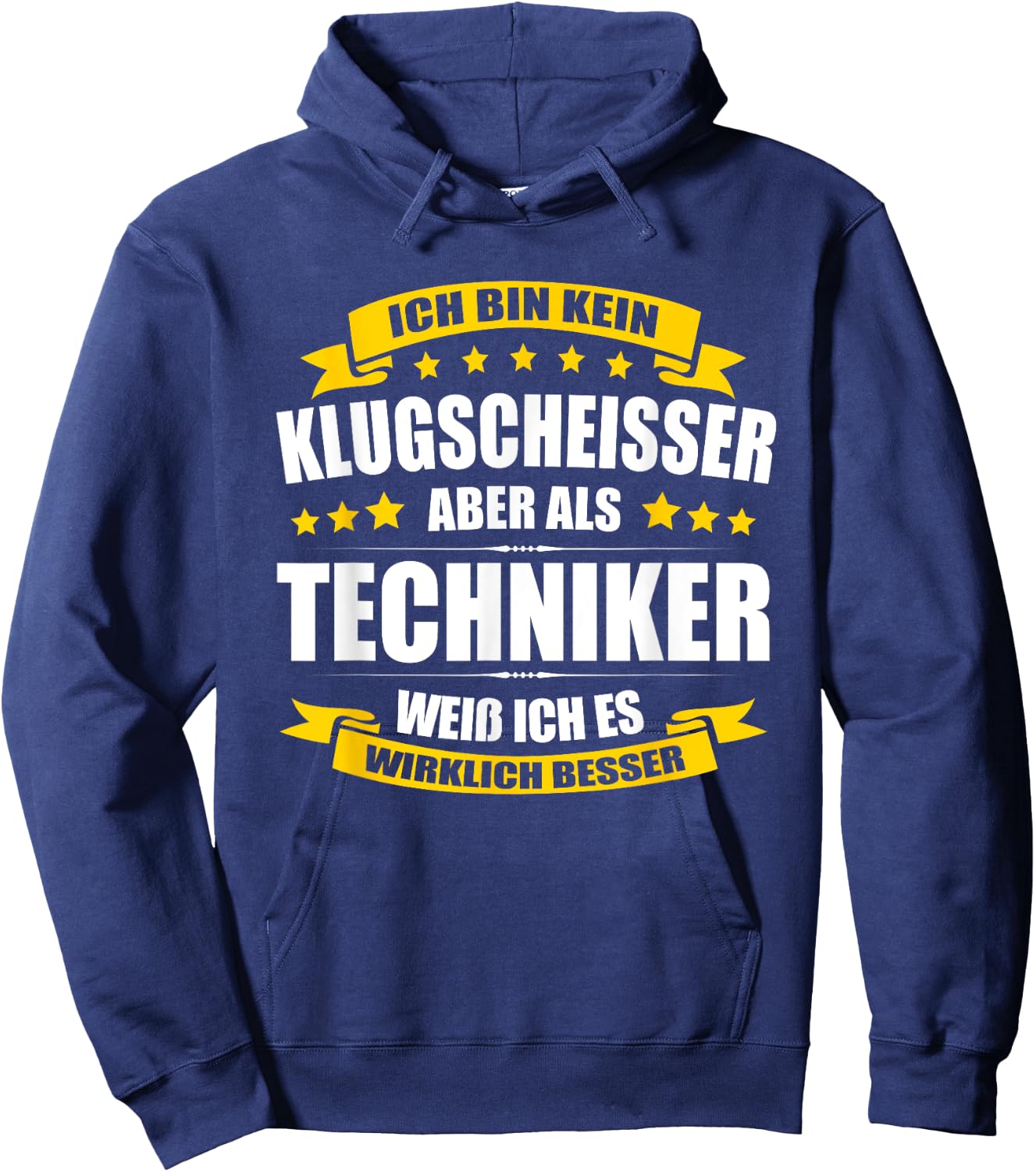 Ich Bin Kein Klugscheisser Techniker Prüfung Abschluss Hoodie - Hoodie | Navy