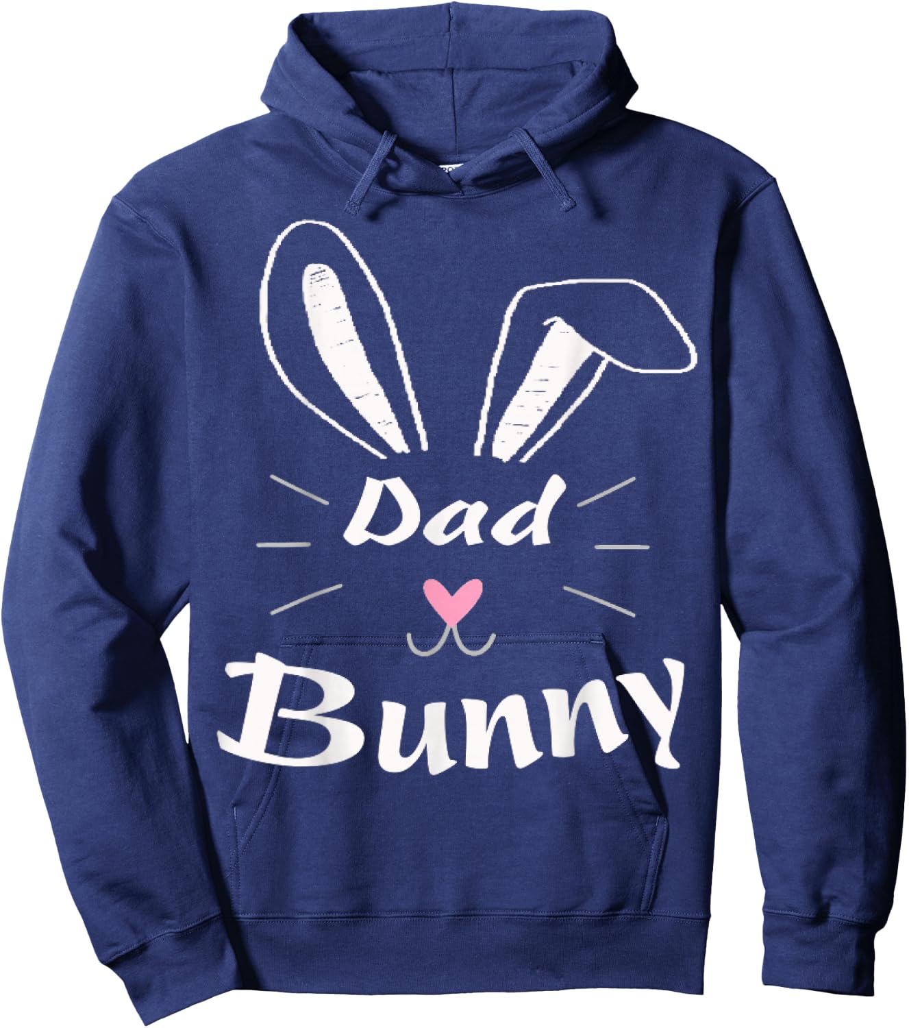 Easter Day Dad Bunny Ear Rabbit Dad Gift Father Day Vintage Hoodie - Hoodie | Navy