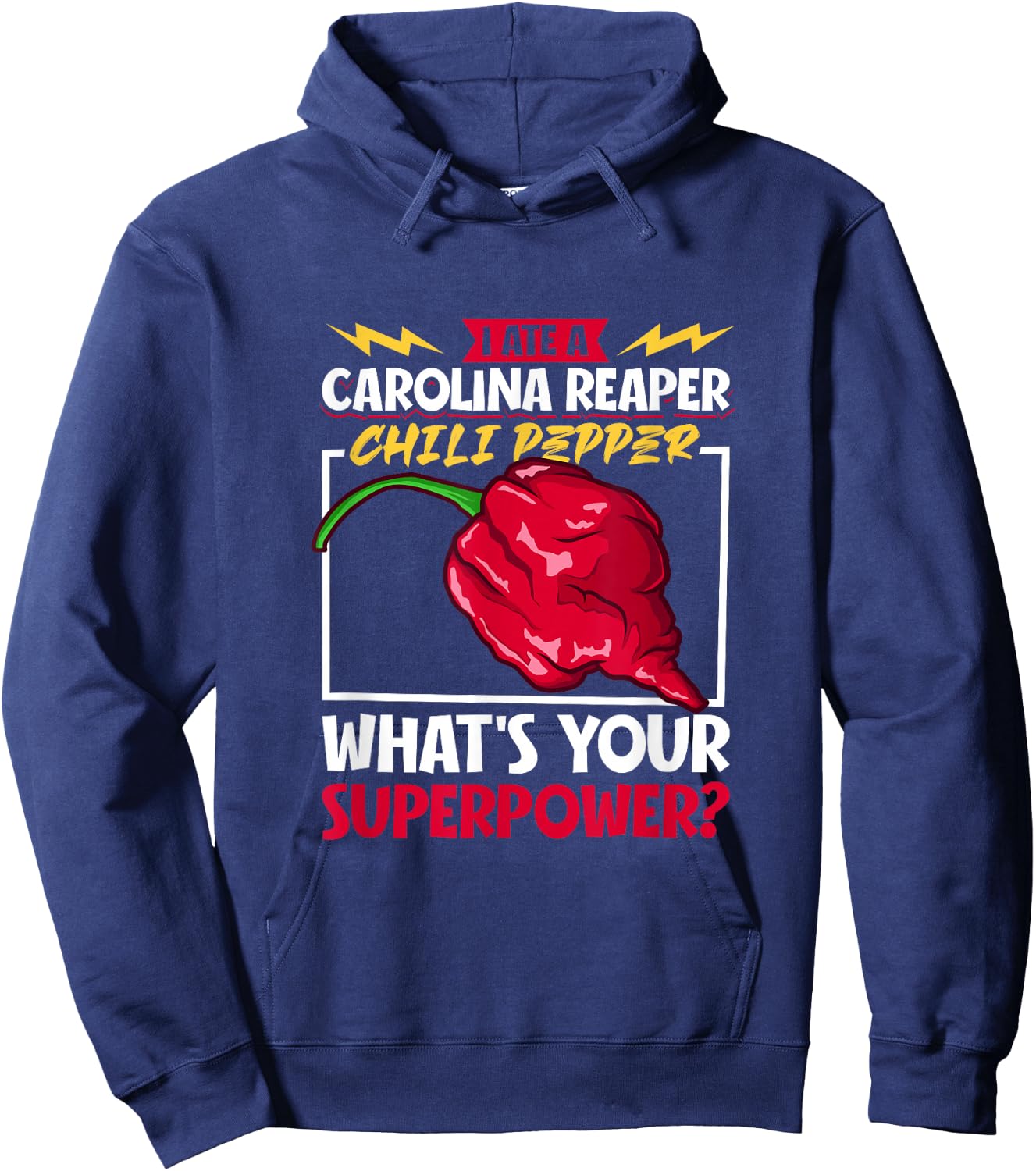 Fiery Courage Attempt - Carolina Reaper Hoodie - Hoodie | Navy