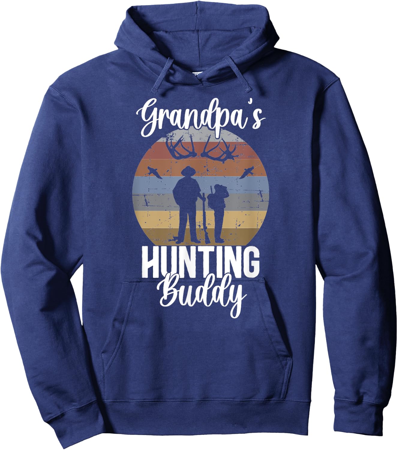 Grandpa's Hunting Buddy Grandson Hunting Buddies Hoodie - Hoodie | Navy
