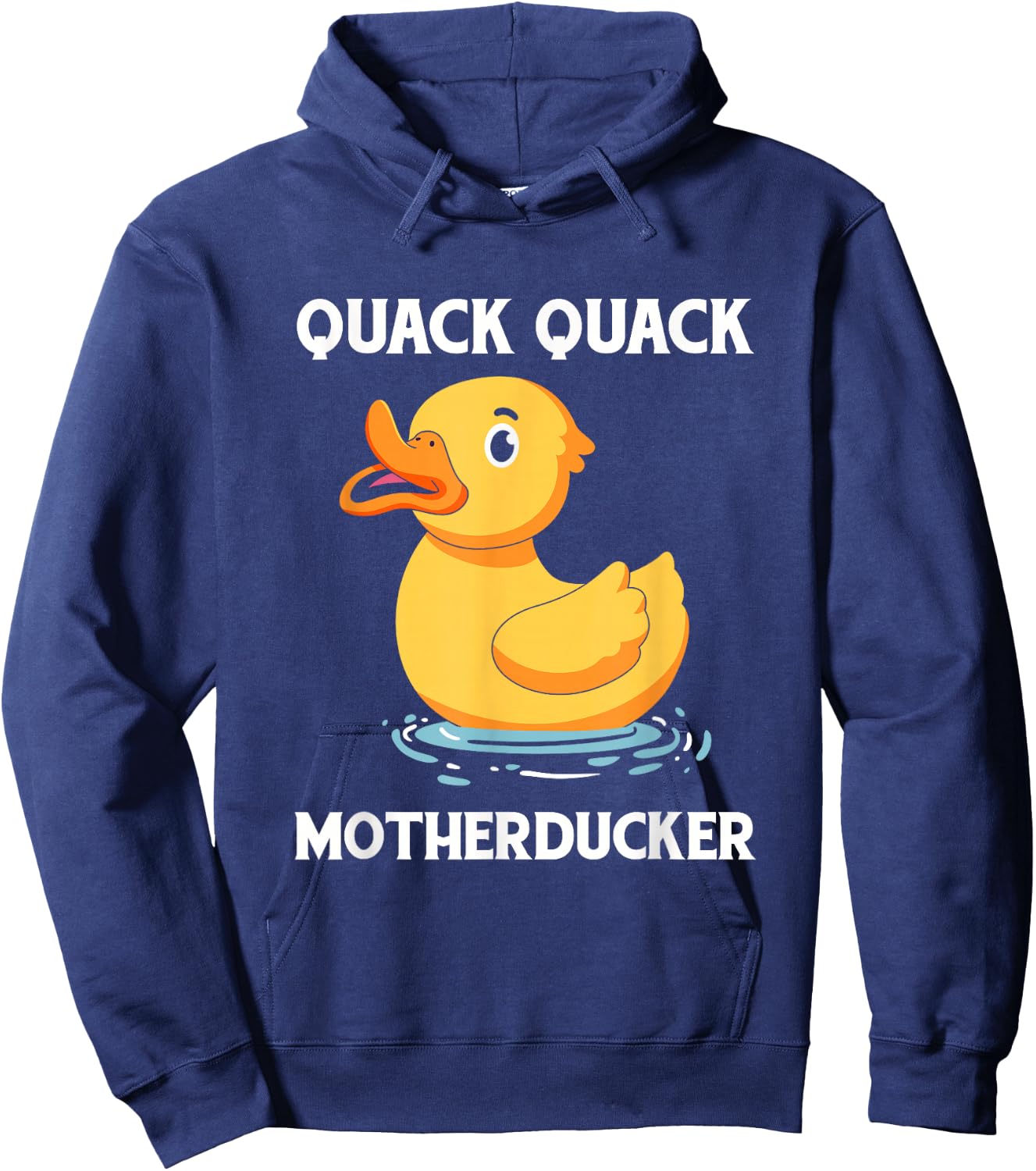 Duck Lover Youth Quack Ducky Duckie Rubber Ducks Meme Hoodie - Hoodie | Navy
