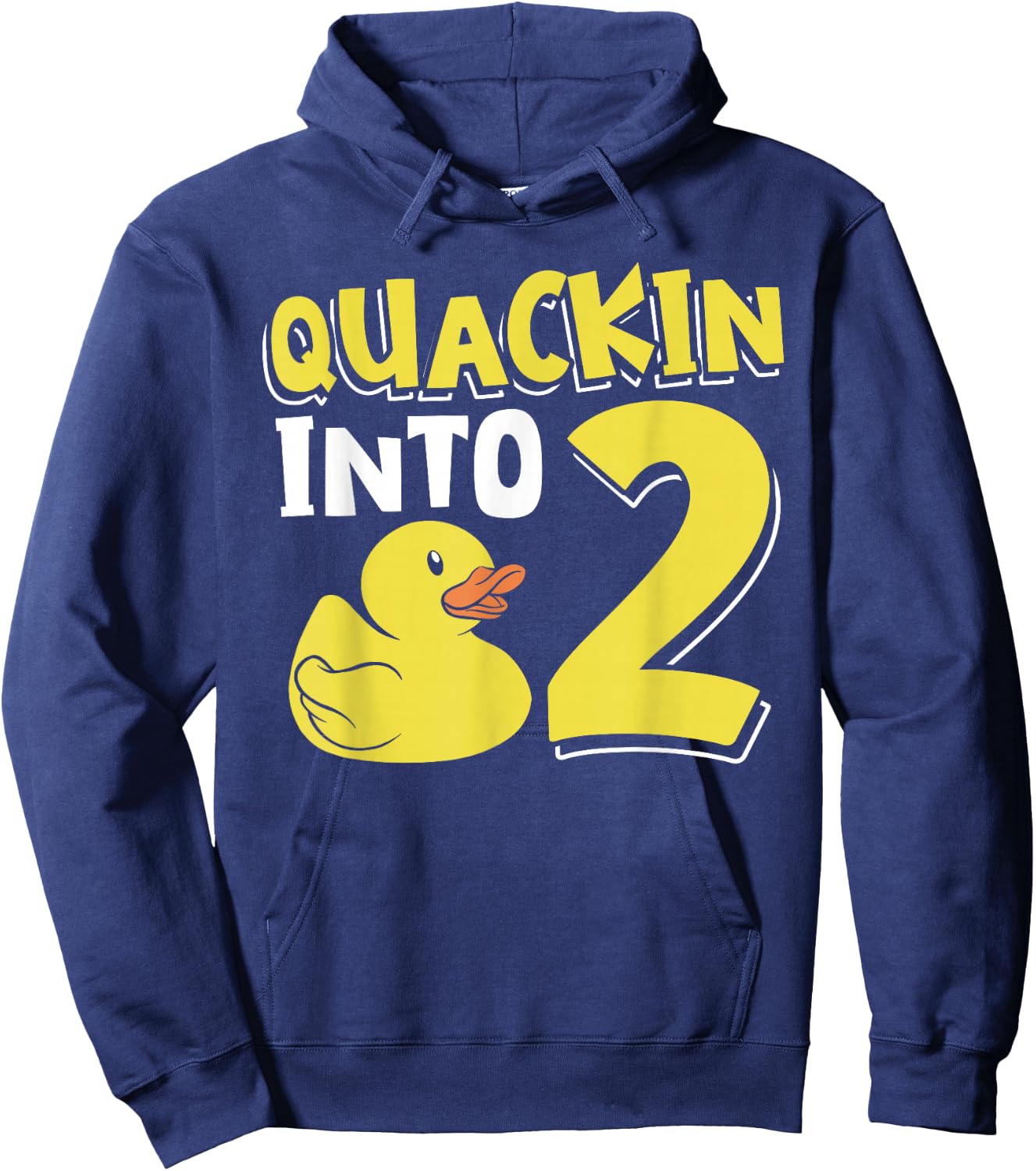 Rubber Ducky 2 Year Old Birthday Rubber Duck Hoodie - Hoodie | Navy
