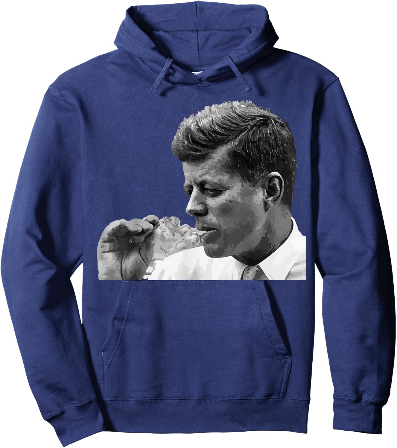 JFK John F Kennedy Cigar Smoking Smoker Hoodie - Hoodie | Navy