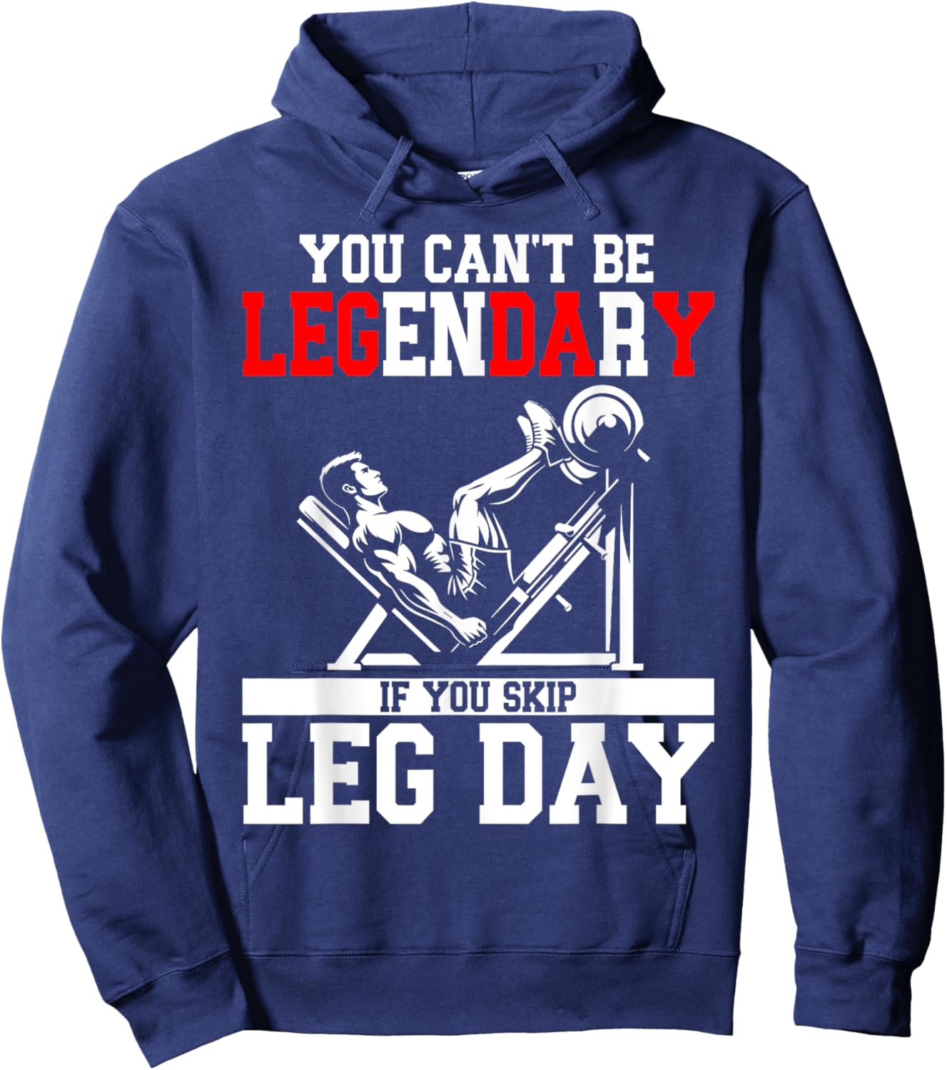 Leg day Hoodie - Hoodie | Navy