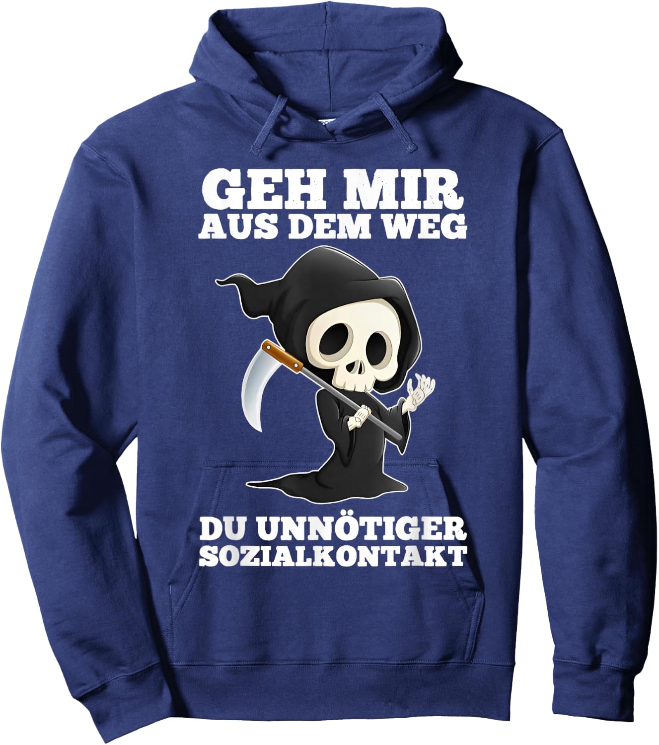 Geh mir aus dem weg du unnötiger sozialkontakt lustige Hoodie - Hoodie | Navy