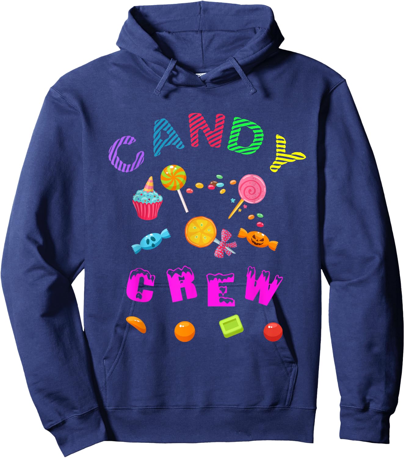 Candy Land Candy Crew Decorations Sweetie Candy Squad Hoodie - Hoodie | Navy