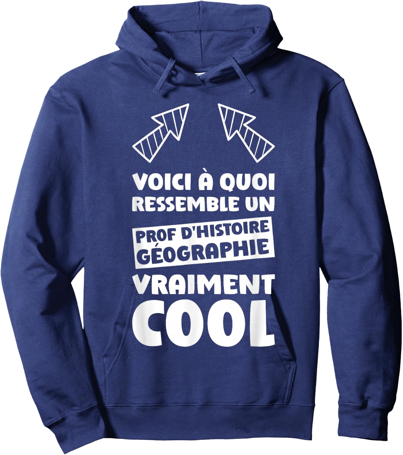 History Teacher Geography Quote Funny Teacher History Geo , Black, S Hoodie - Hoodie | Navy