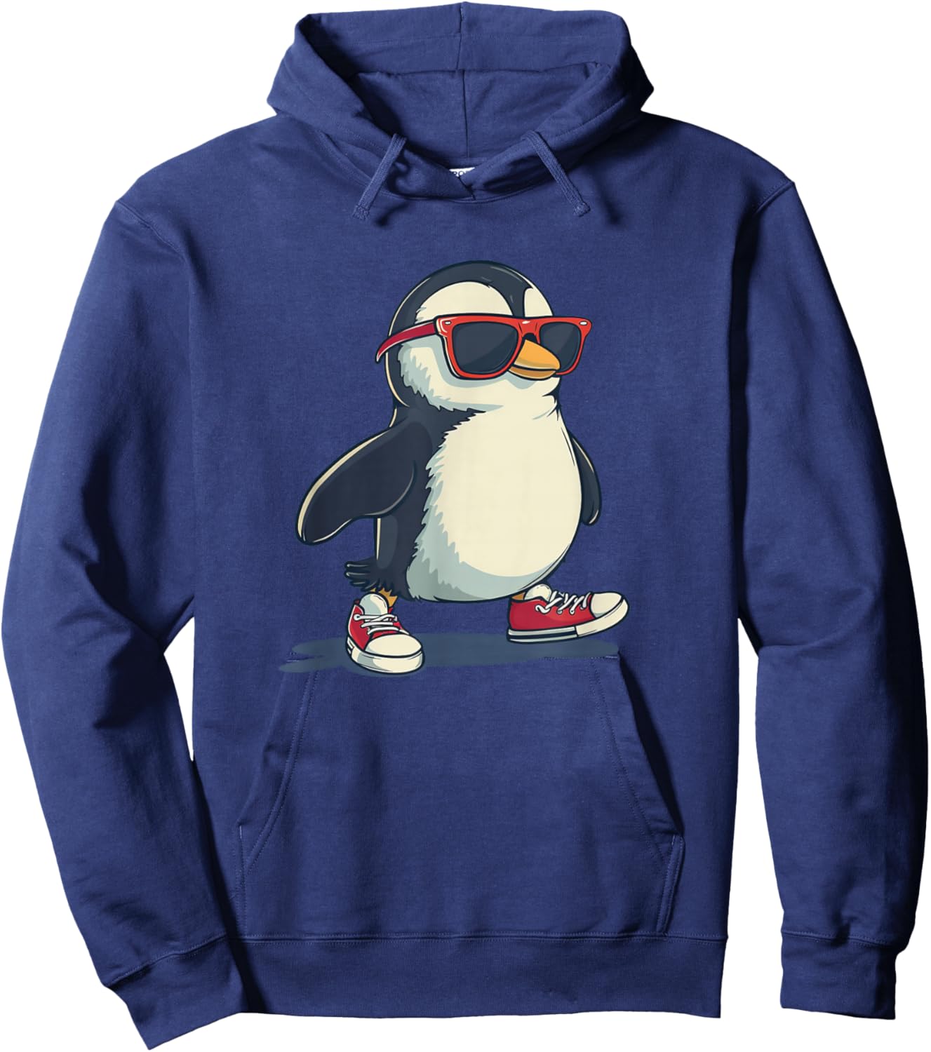 Lustiger Pinguin mit coolen Schuhen und Sonnenbrille Hoodie - Hoodie | Navy