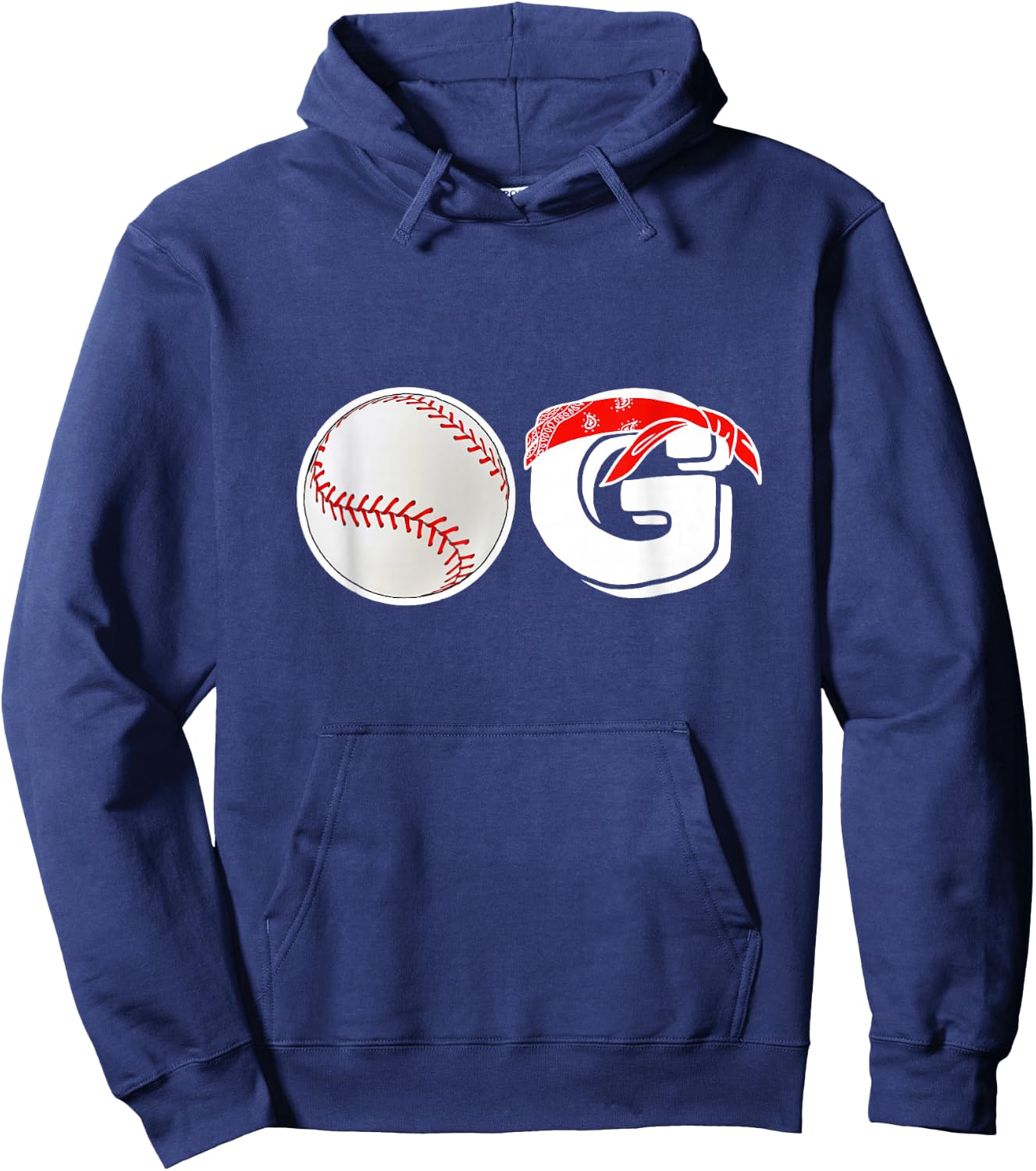 Funny Baseball Dad Coach Men Baseball OG Old School Baller Hoodie - Hoodie | Navy