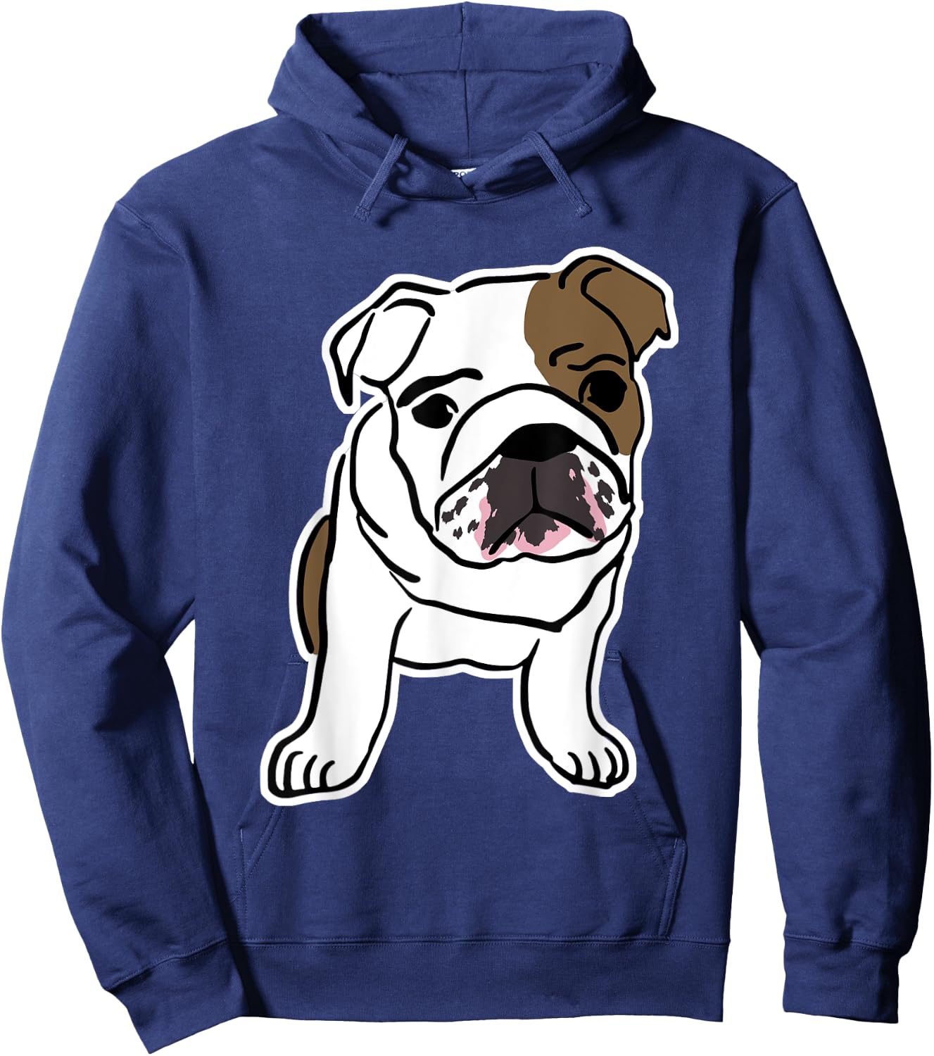 Bulldog Dog Logo Hoodie - Hoodie | Navy