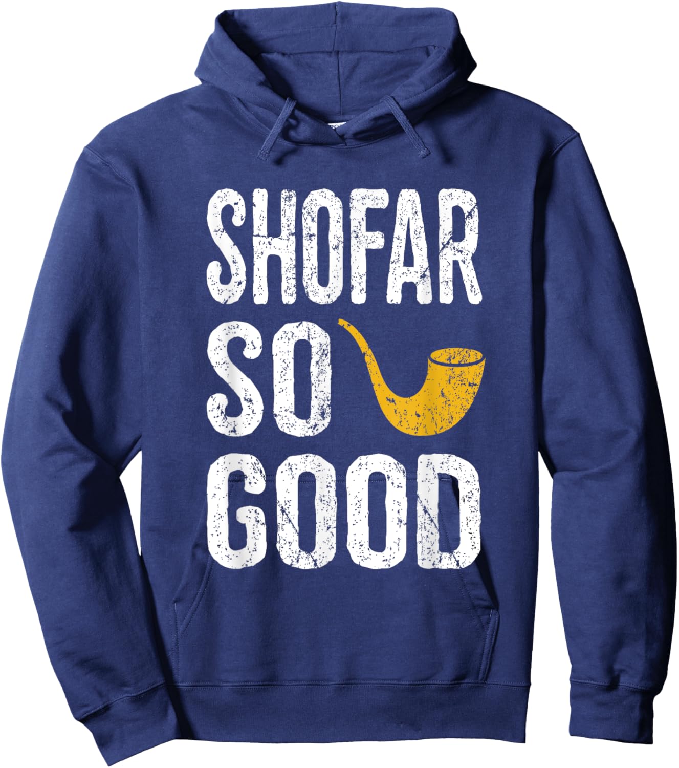 Rosh Hashanah T Shirt Shofar So Good Funny Jewish Hoodie - Hoodie | Navy