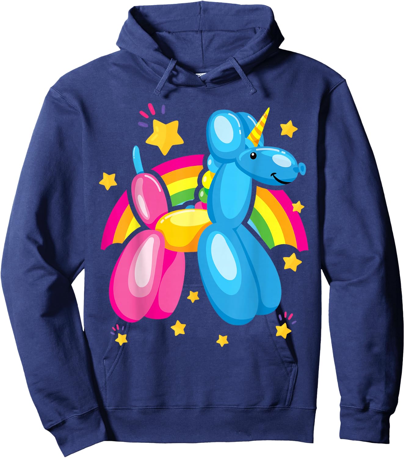 Kidcore Clothes Balloon Unicorn Aesthetic Clothes Teen Girls Hoodie - Hoodie | Navy
