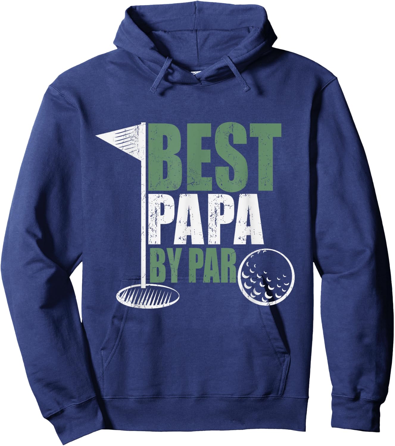 Best Papa By Par Father's Day Golf Shirt Gift Grandpa Hoodie - Hoodie | Navy
