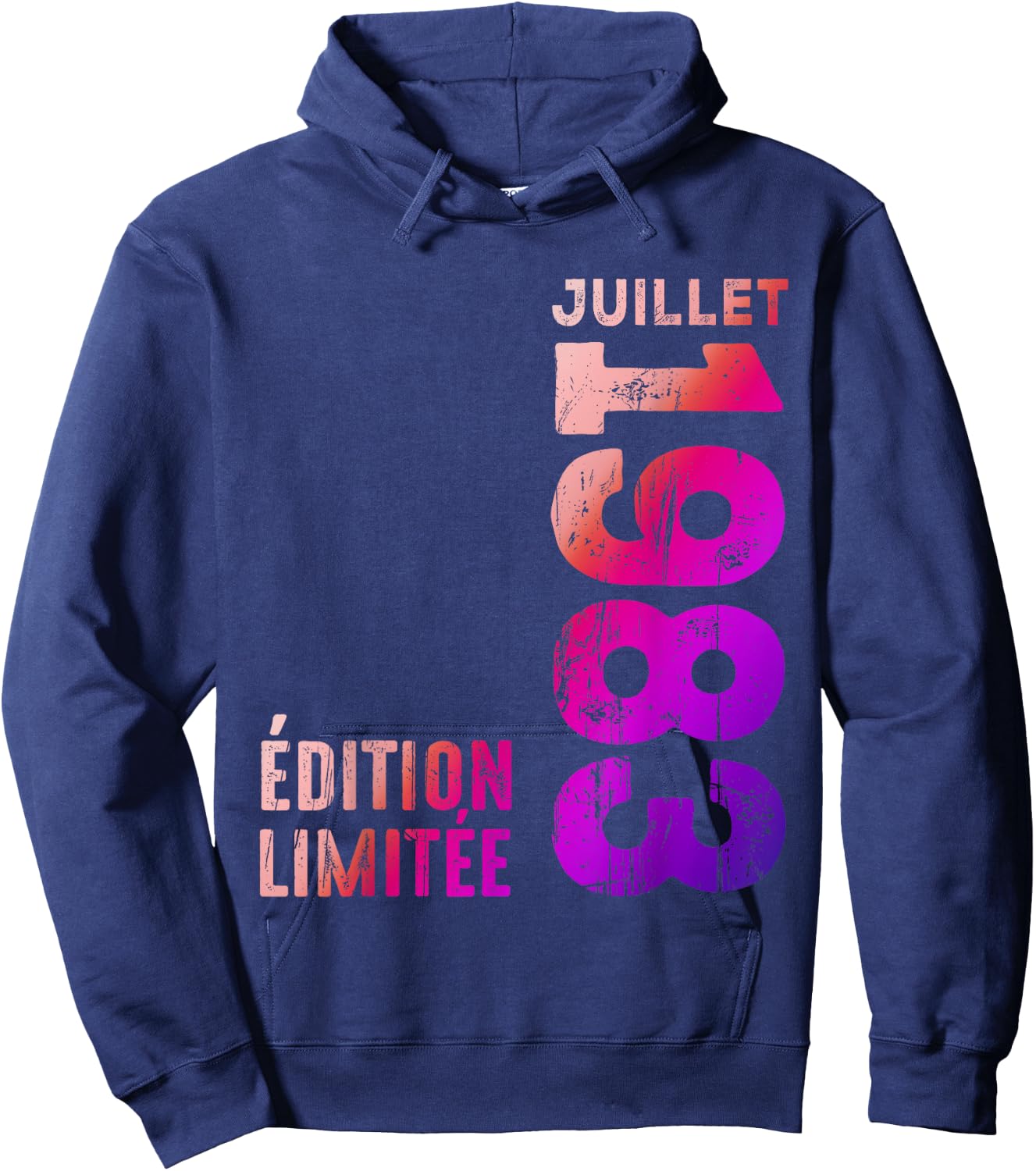 Legendary Since 1983 July 1983 Retro Year 1983 Vintage Hoodie - Hoodie | Navy