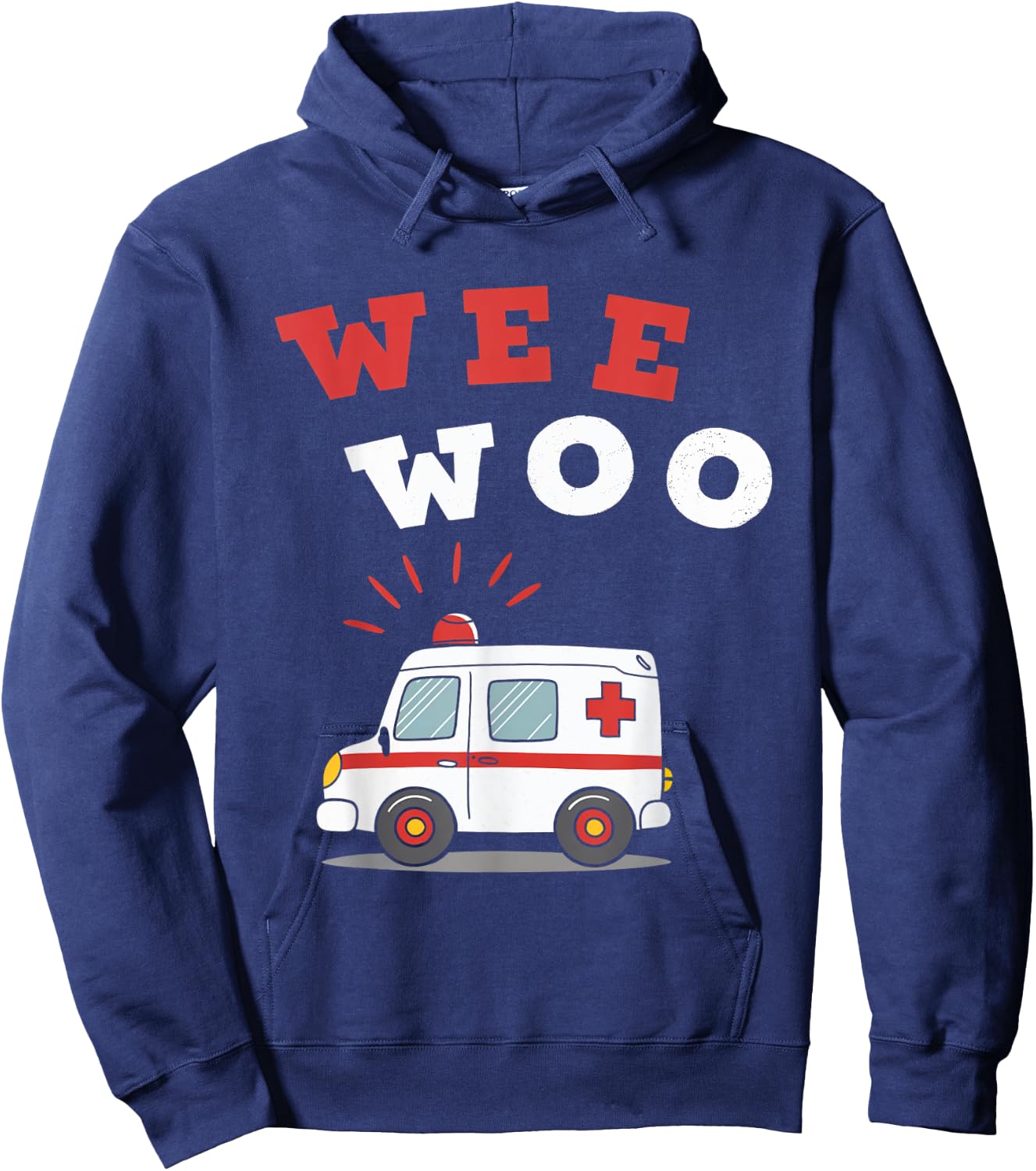 Wee Woo Ambulance EMS Paramedic EMT Emergency Medical Hoodie - Hoodie | Navy