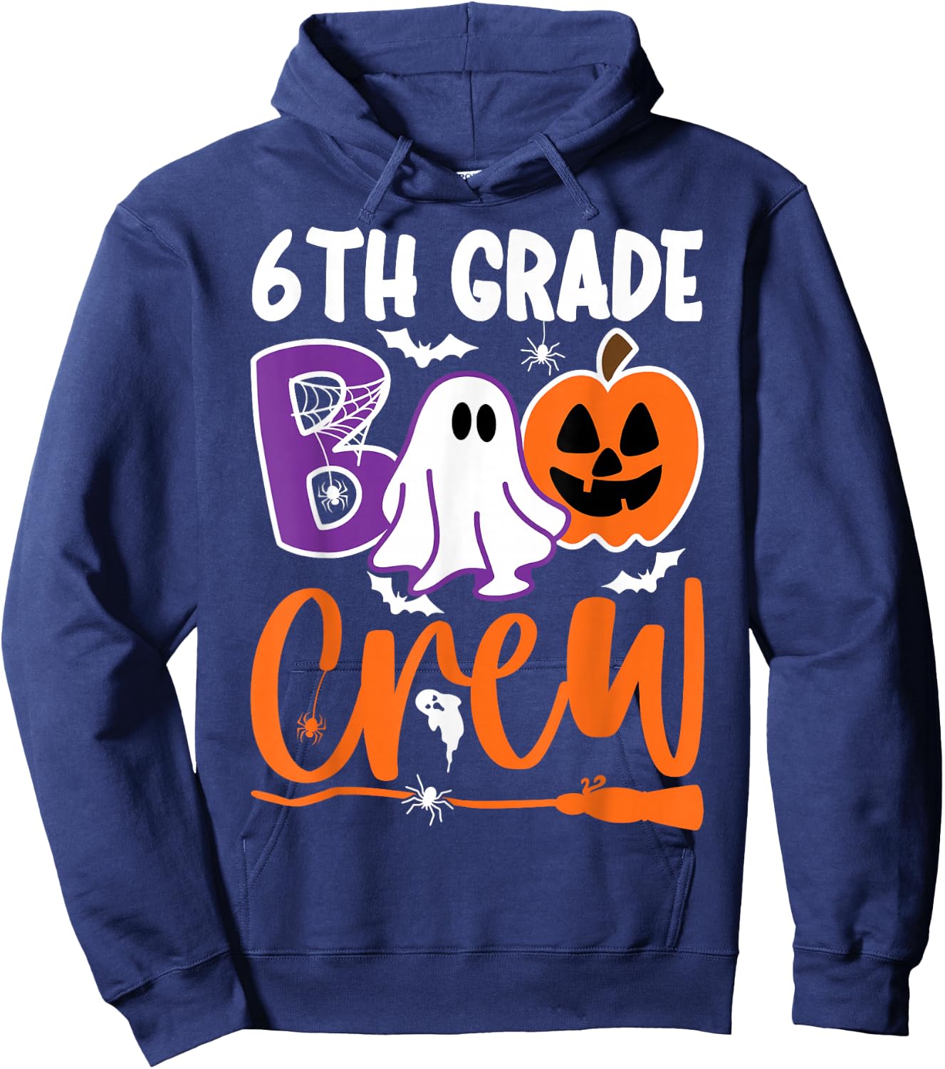 6th Grade Boo Crew Teacher Student Halloween Costume 2022 Men Women Kids Hoodie - Hoodie | Navy