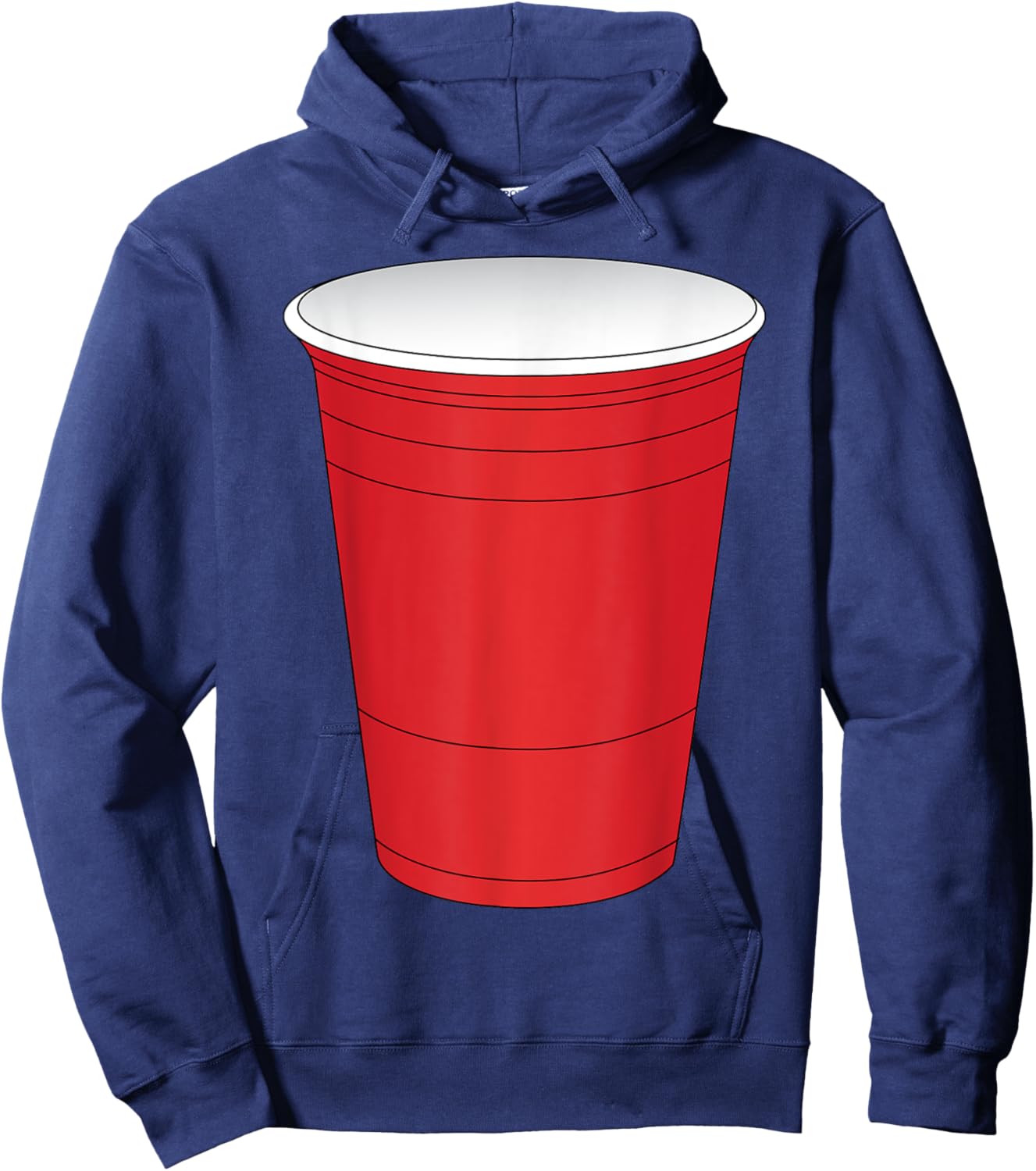 Red Beer Pong Cup Costume Fun Party Game Hoodie - Hoodie | Navy